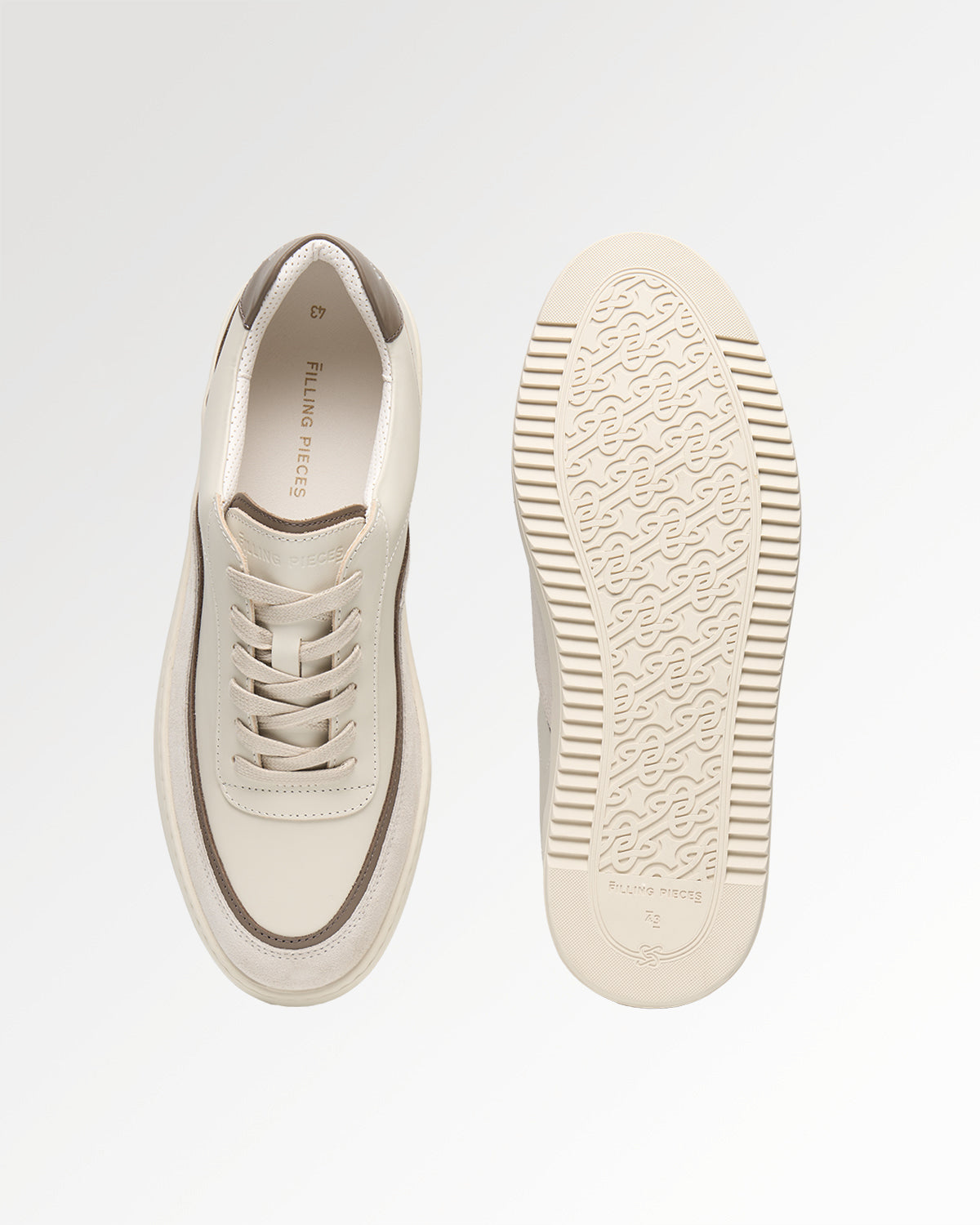 Filling Pieces Mondo Stack Nappa Off White sneaker écru