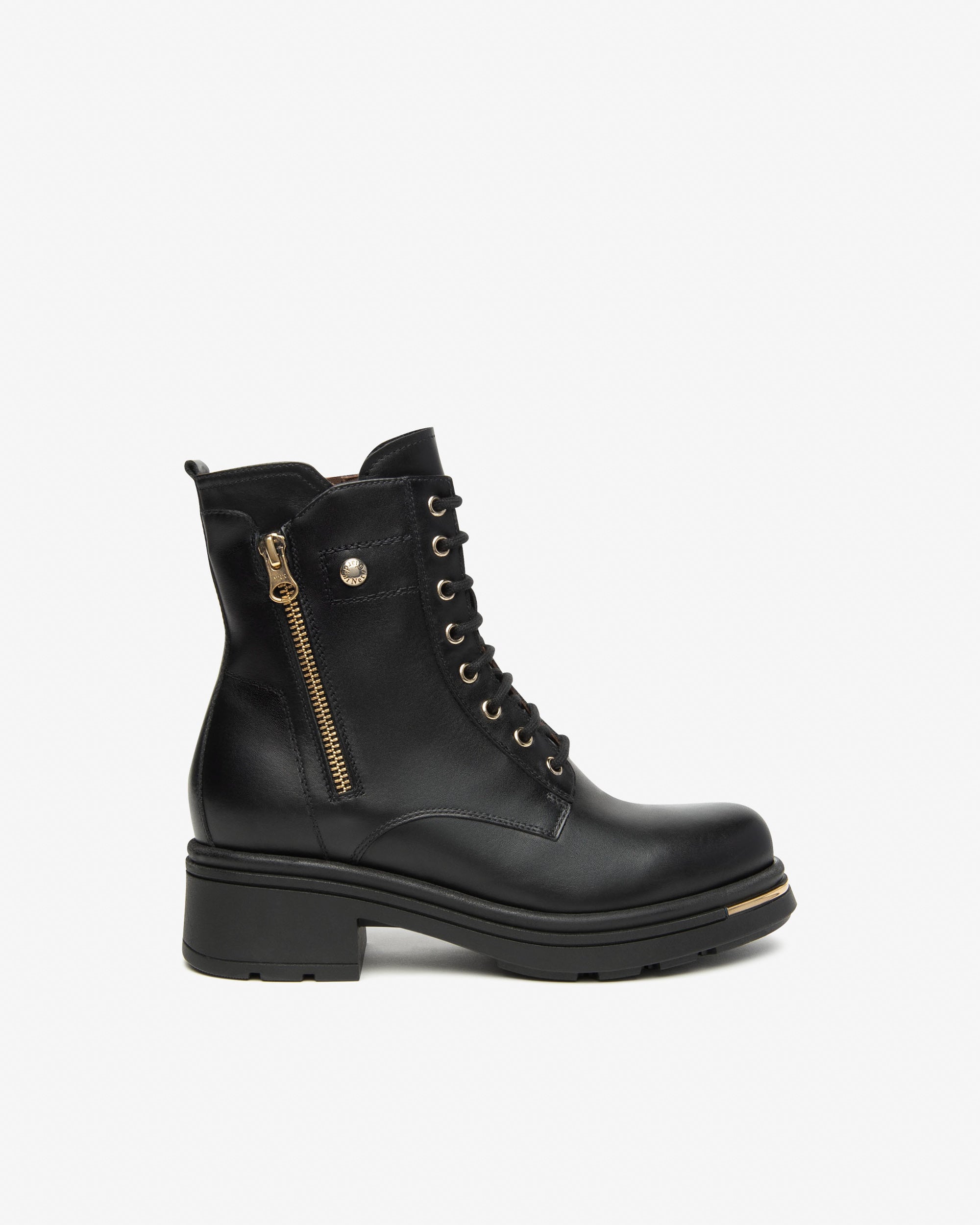 NeroGiardini Bottines Motardes Femme Cuir Confort Memory