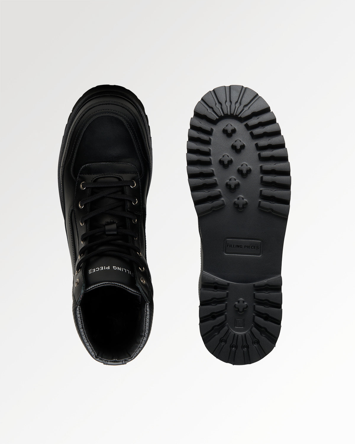 Filling Pieces Mountain Boot Peak Line boots cuir noir