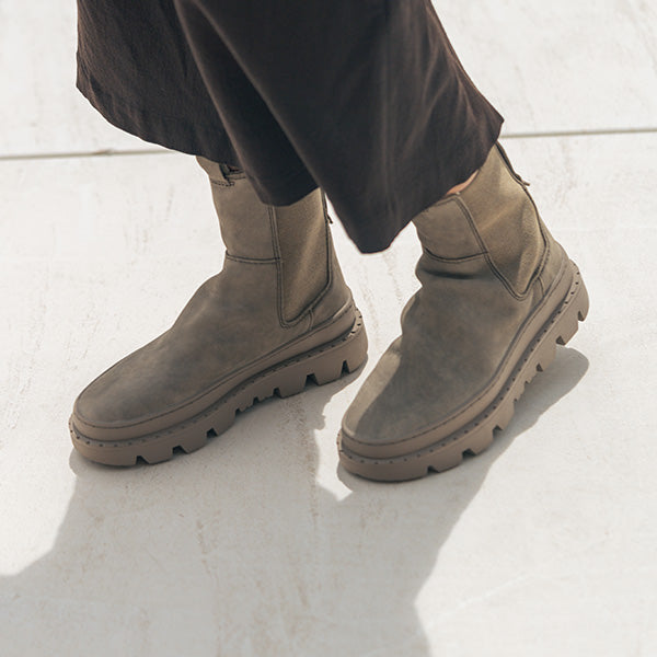 Satorisan Unalome Elastics Premium bottines cuir Loden