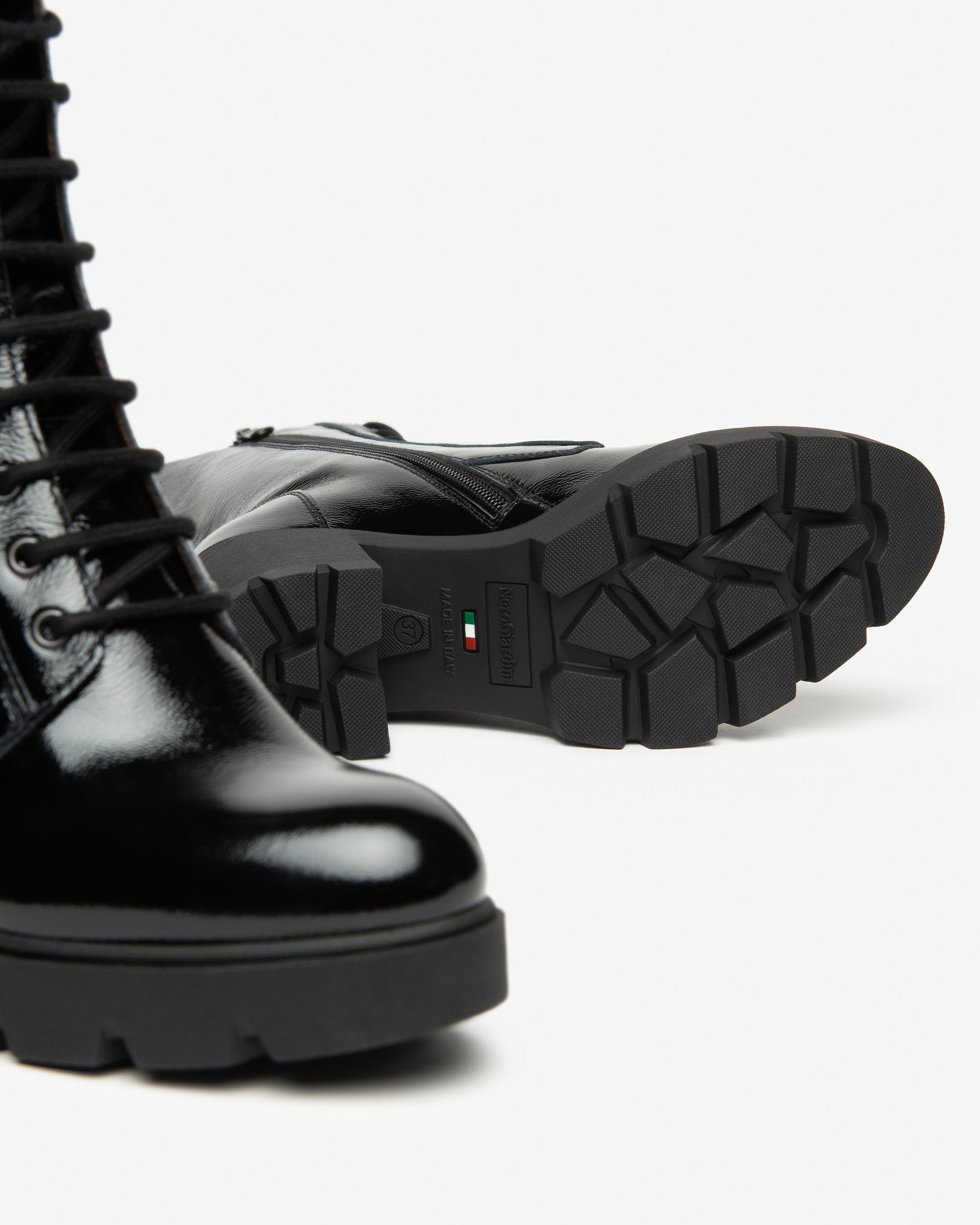 NeroGiardini Bottines Motardes Femme Vernis