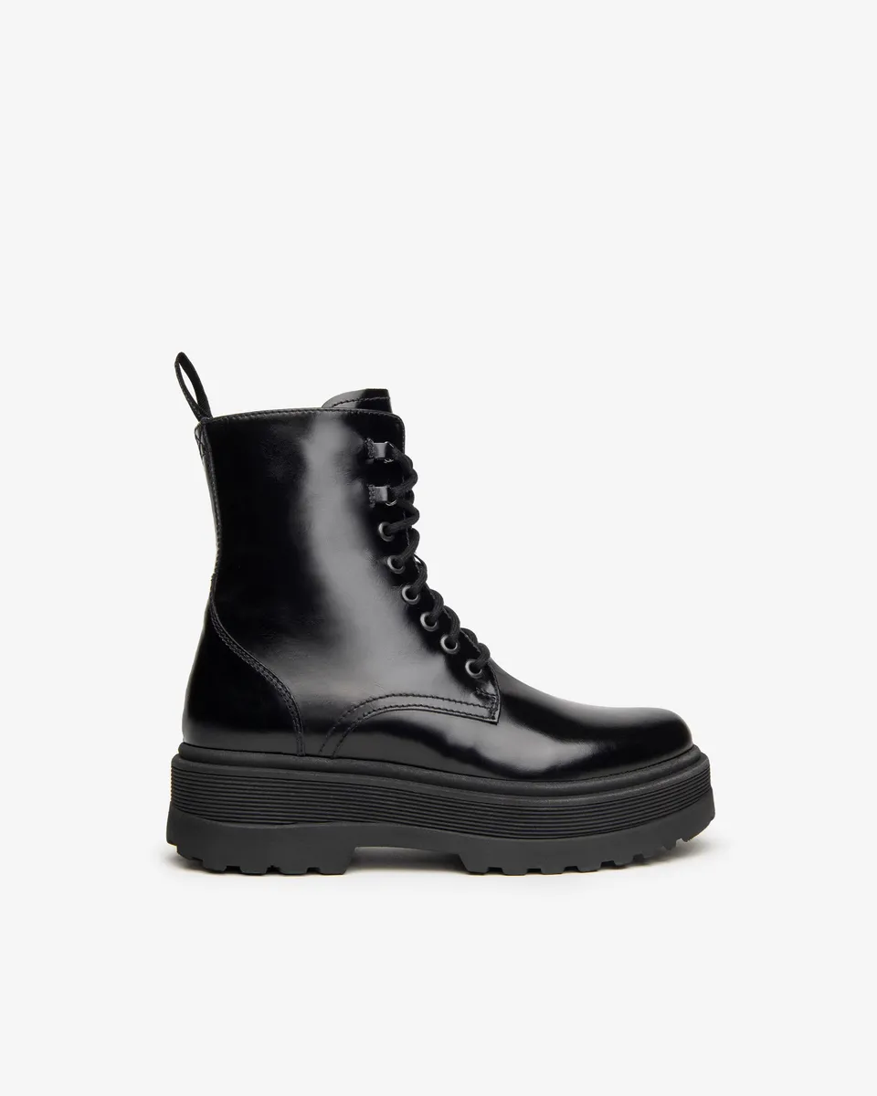 NeroGiardini Bottines Motardes Femme cuir talon 50 mm 38