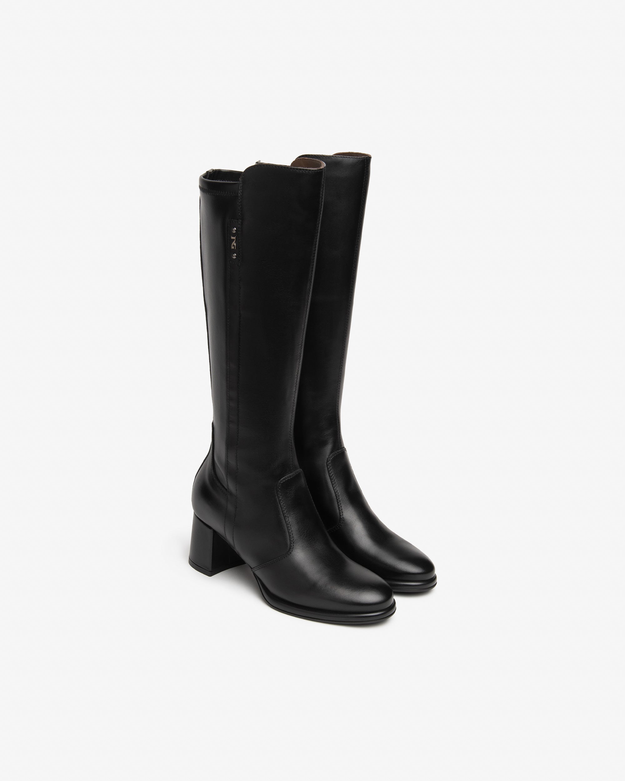 Nerogiardini Bottes bottes cuir femme talon 60mm zip