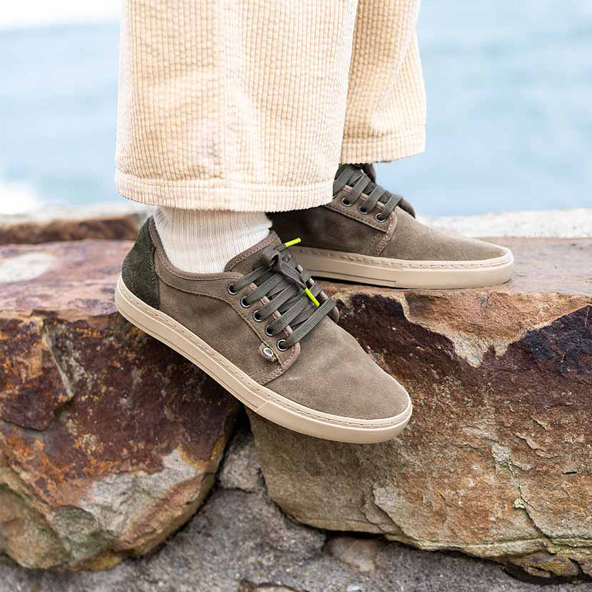 Satorisan Heisei Suede baskets daim vert peat unisexe