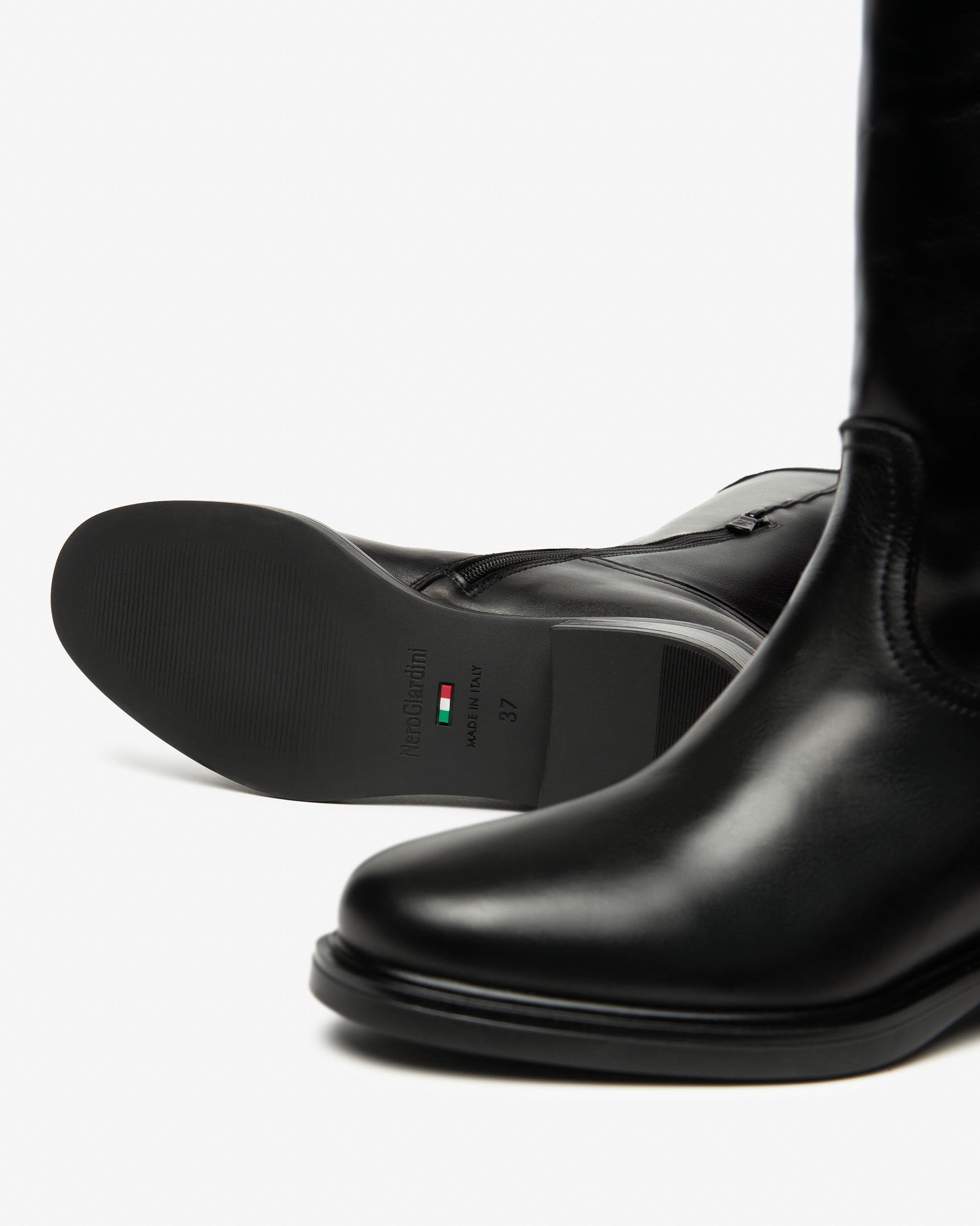 NeroGiardini Bottes bottes femme cuir memory