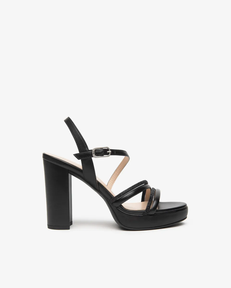 NeroGiardini Sandales Élégantes Femme Cuir Soirée