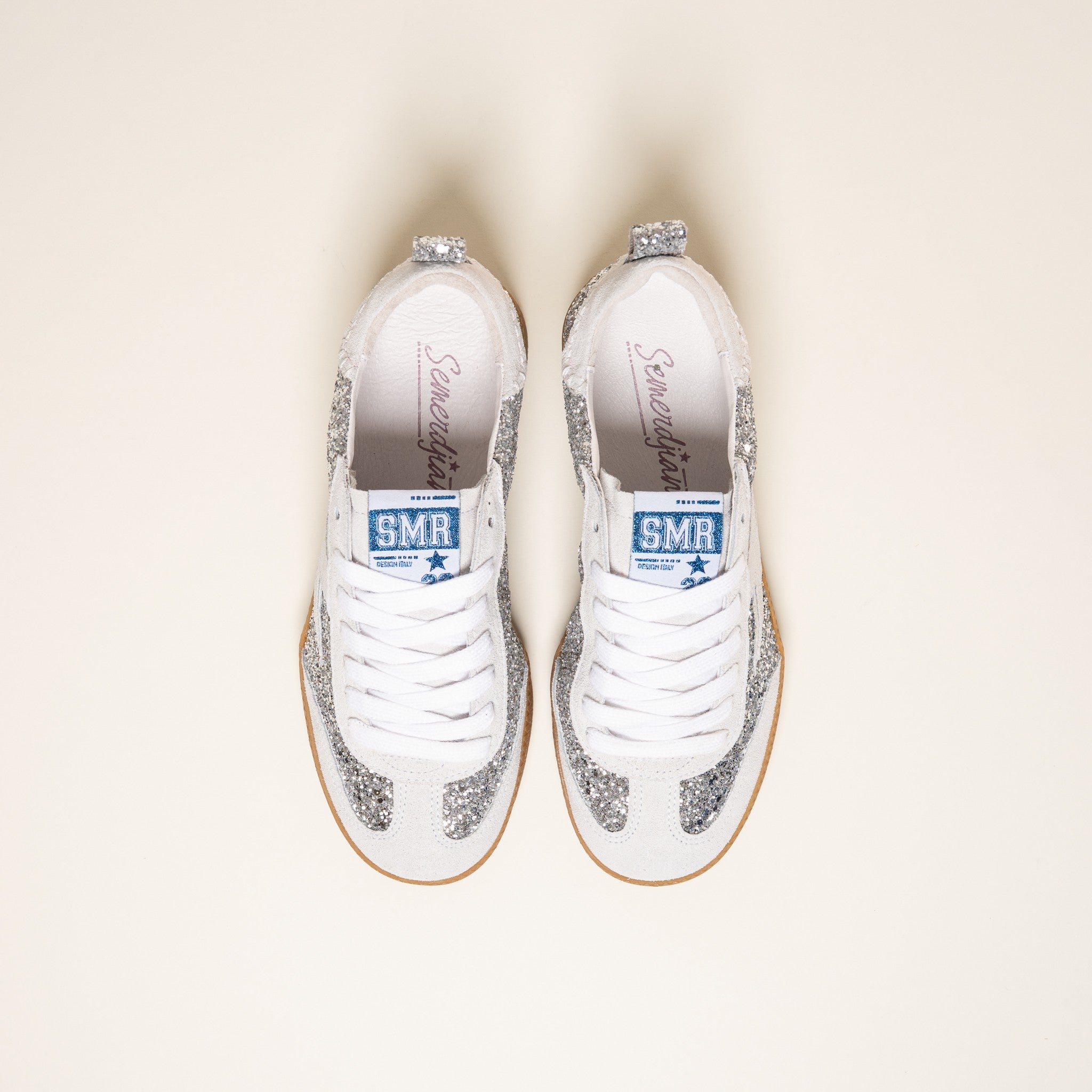 SMR Kayla E114 baskets glitter argent 38