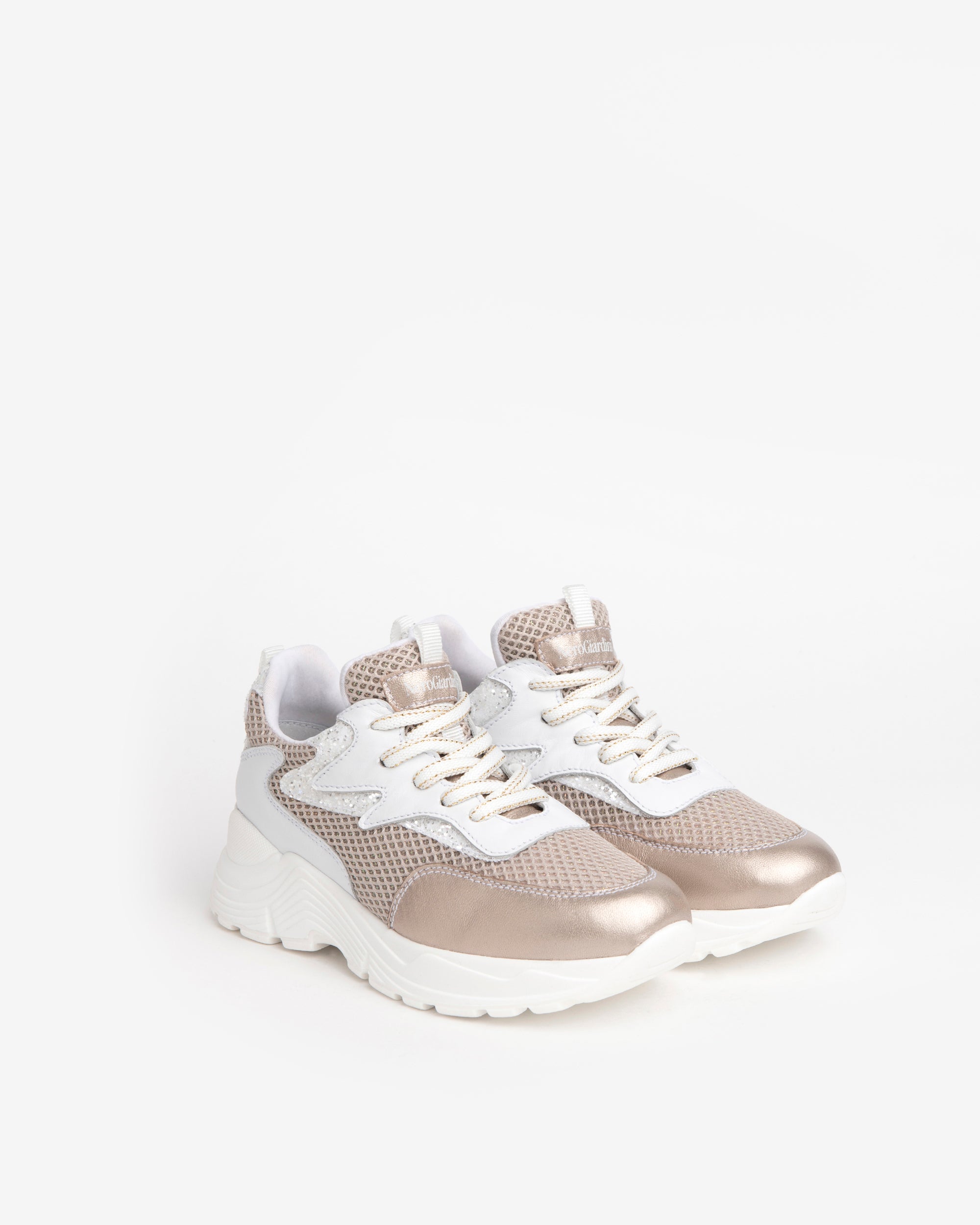 NeroGiardini Sneakers Teens sneakers fille cuir toile pailleté