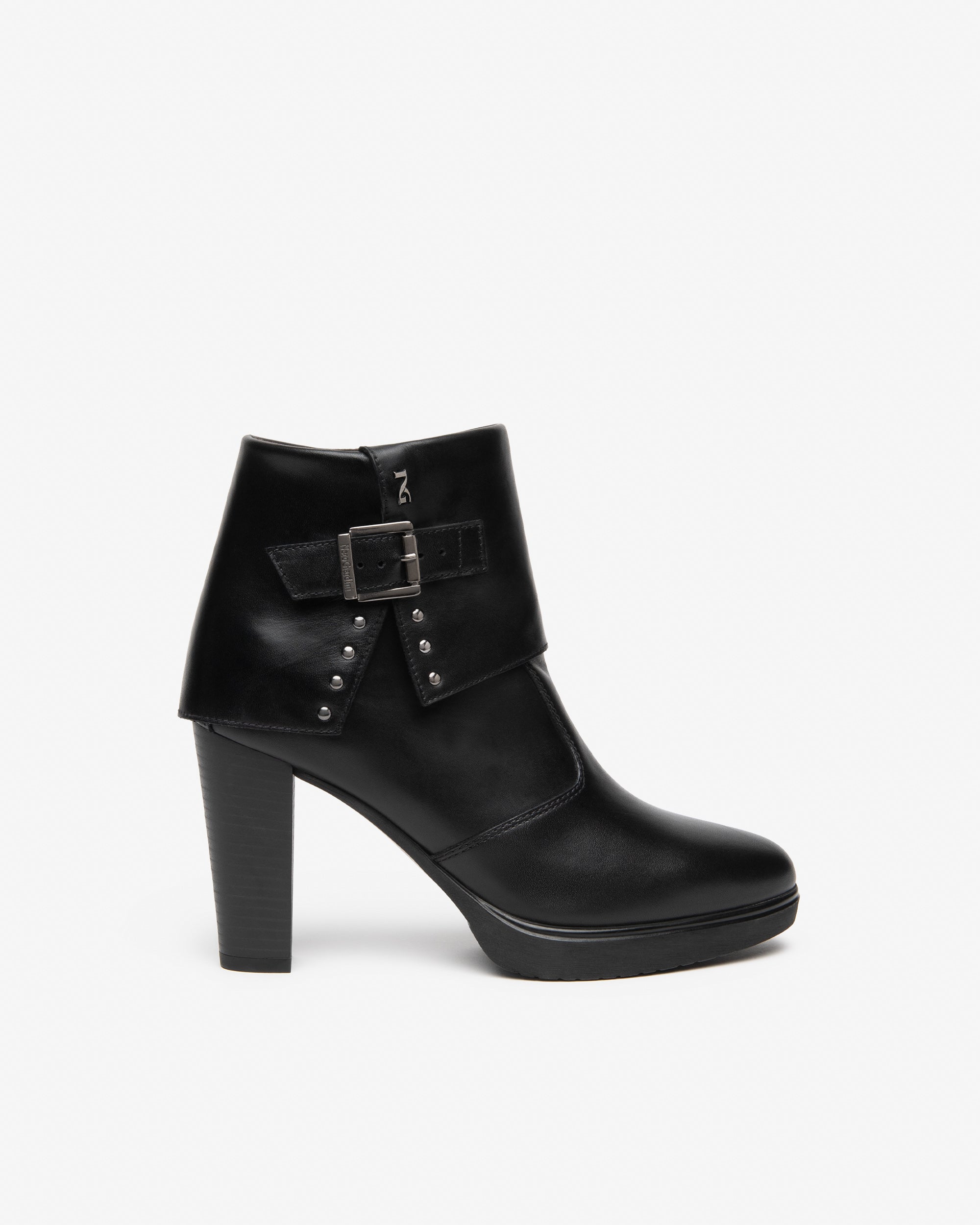 NeroGiardini Bottines femme cuir plateau talon 95 mm 38