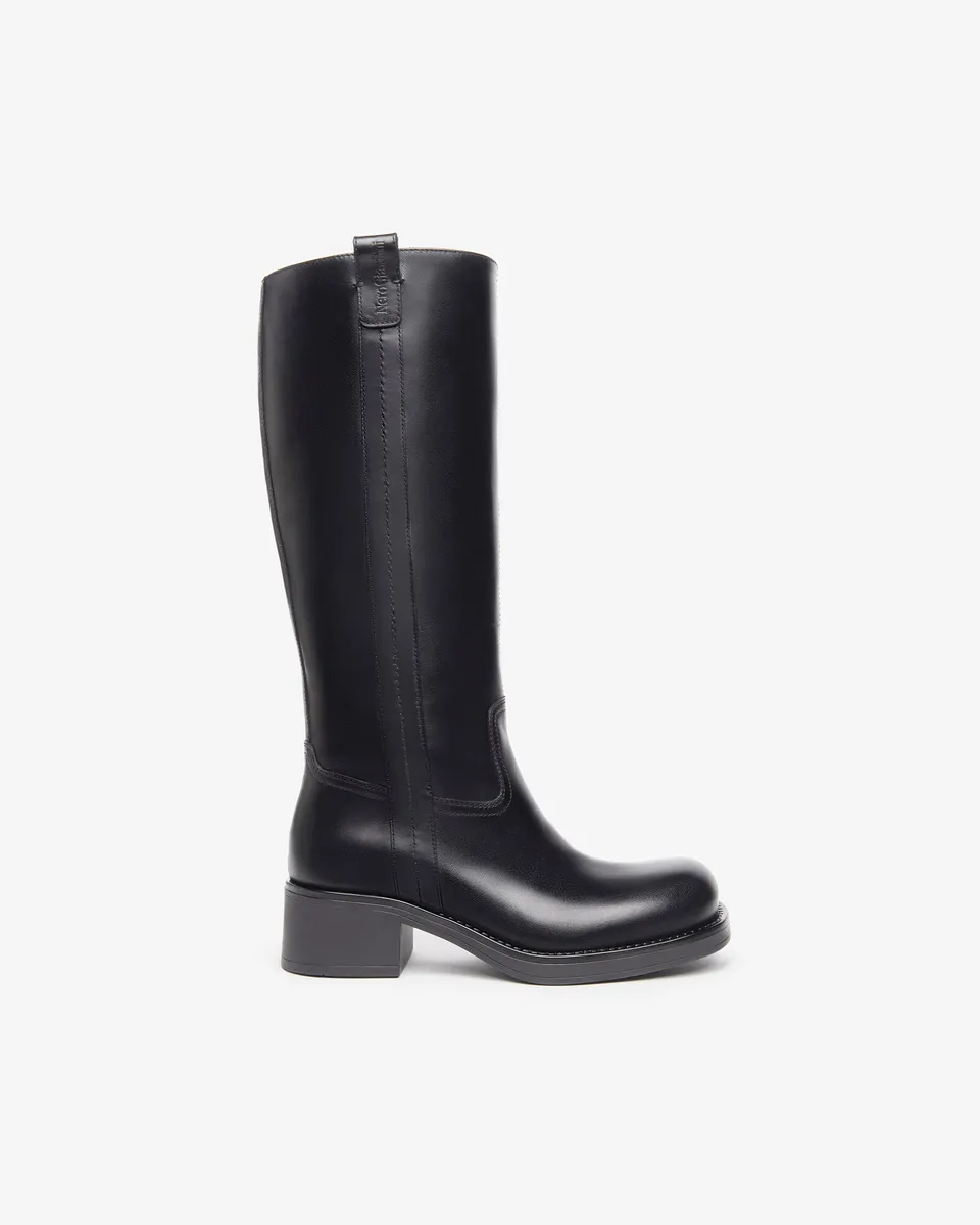 Nerogiardini Bottes Femme Cuir Confort Automne Hiver