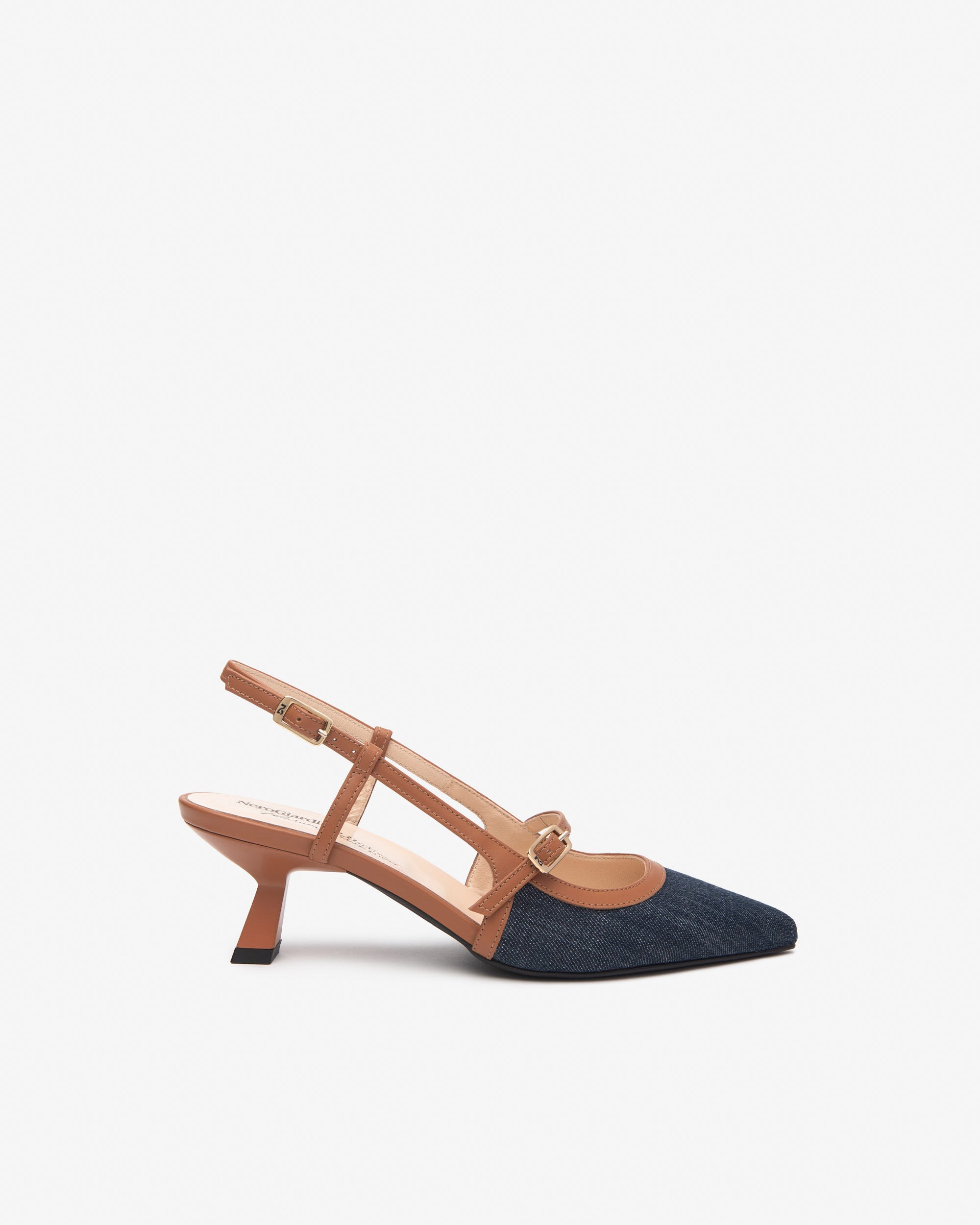Nerogiardini Slingbacks Femme Cuir Tissu Bureau