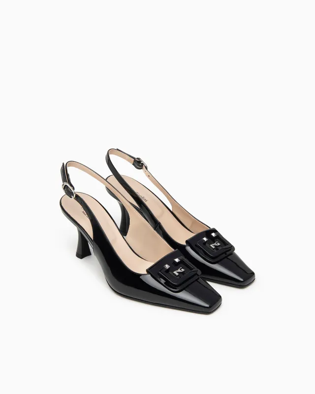 NeroGiardini Escarpins Femme Cuir Vernis Slingback