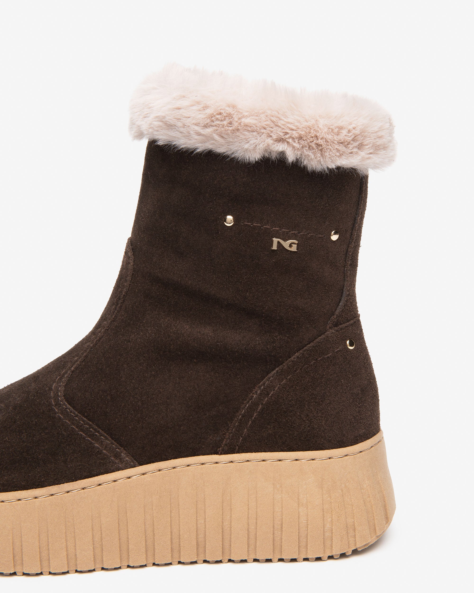 Nerogiardini Bottines Femme bottines velours daim zip 50 mm