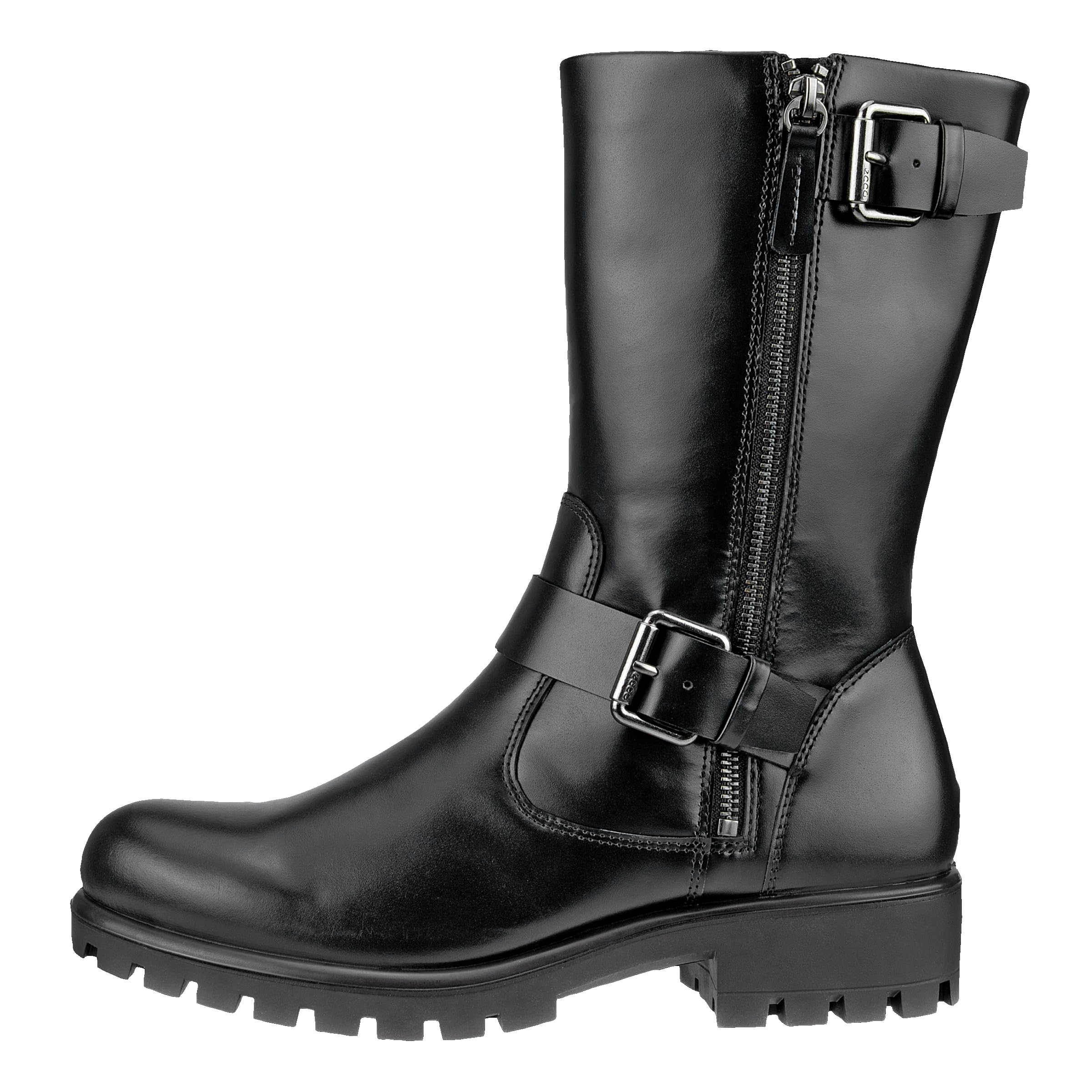 Ecco Modtray Boots Femme 35 EU Noir Cuir Motarde