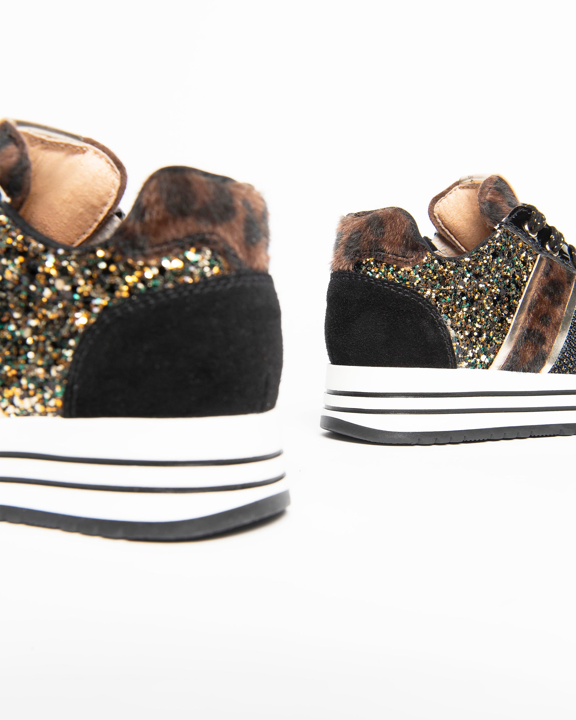 NeroGiardini Sneakers fille daim paillettes 25-30 plateforme