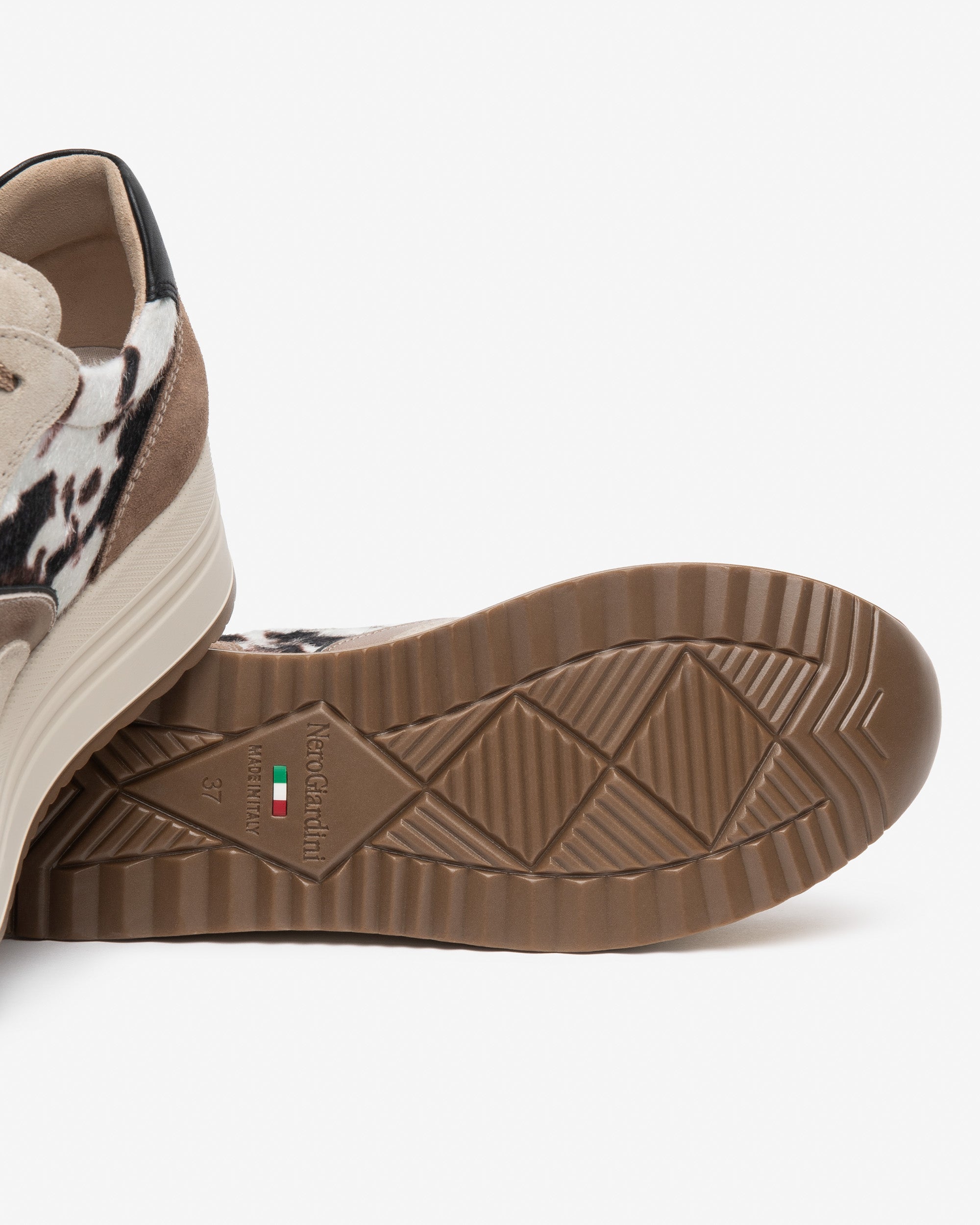 Nerogiardini Sneakers Femme Cuir Plateforme 45mm