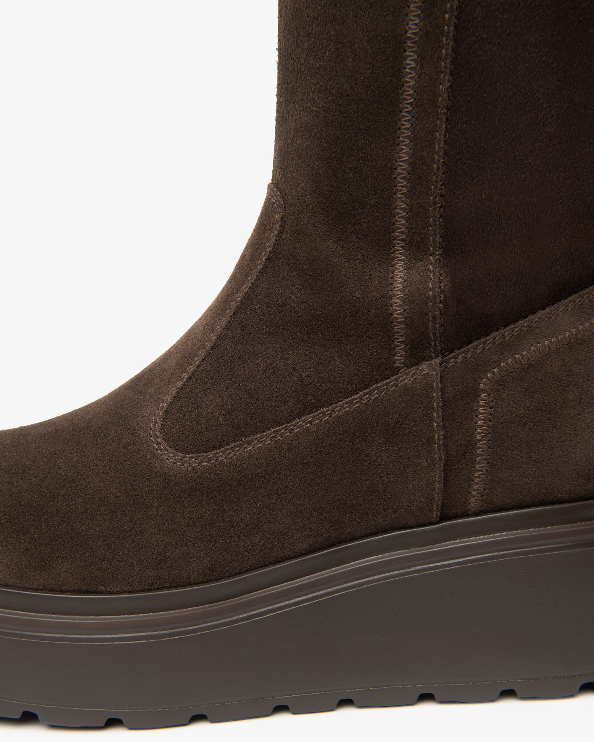 NeroGiardini Bottes Femme Cuir Velours Plateforme 55mm