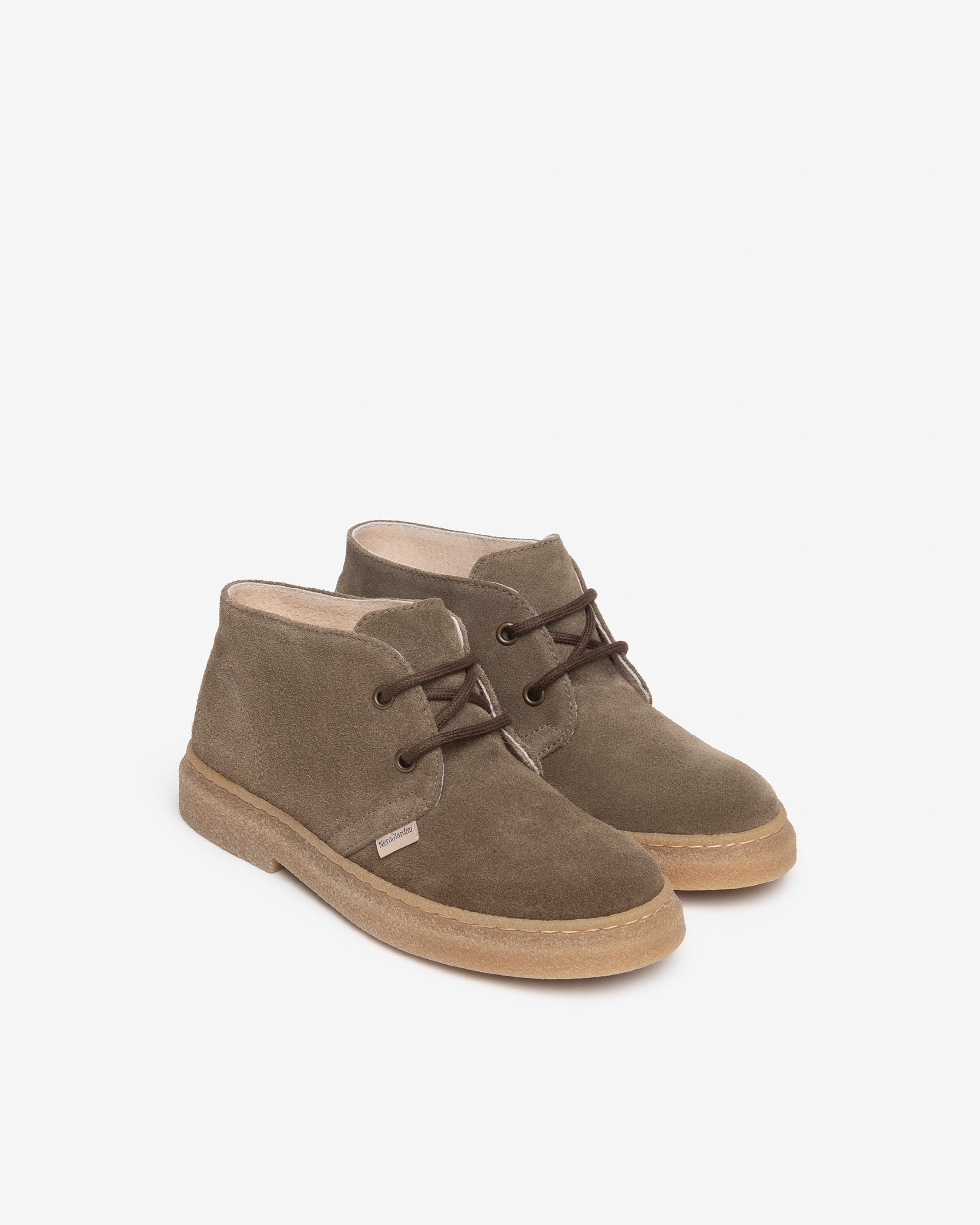 NeroGiardini Bottes Boots Garçon Daim Laçage Desert