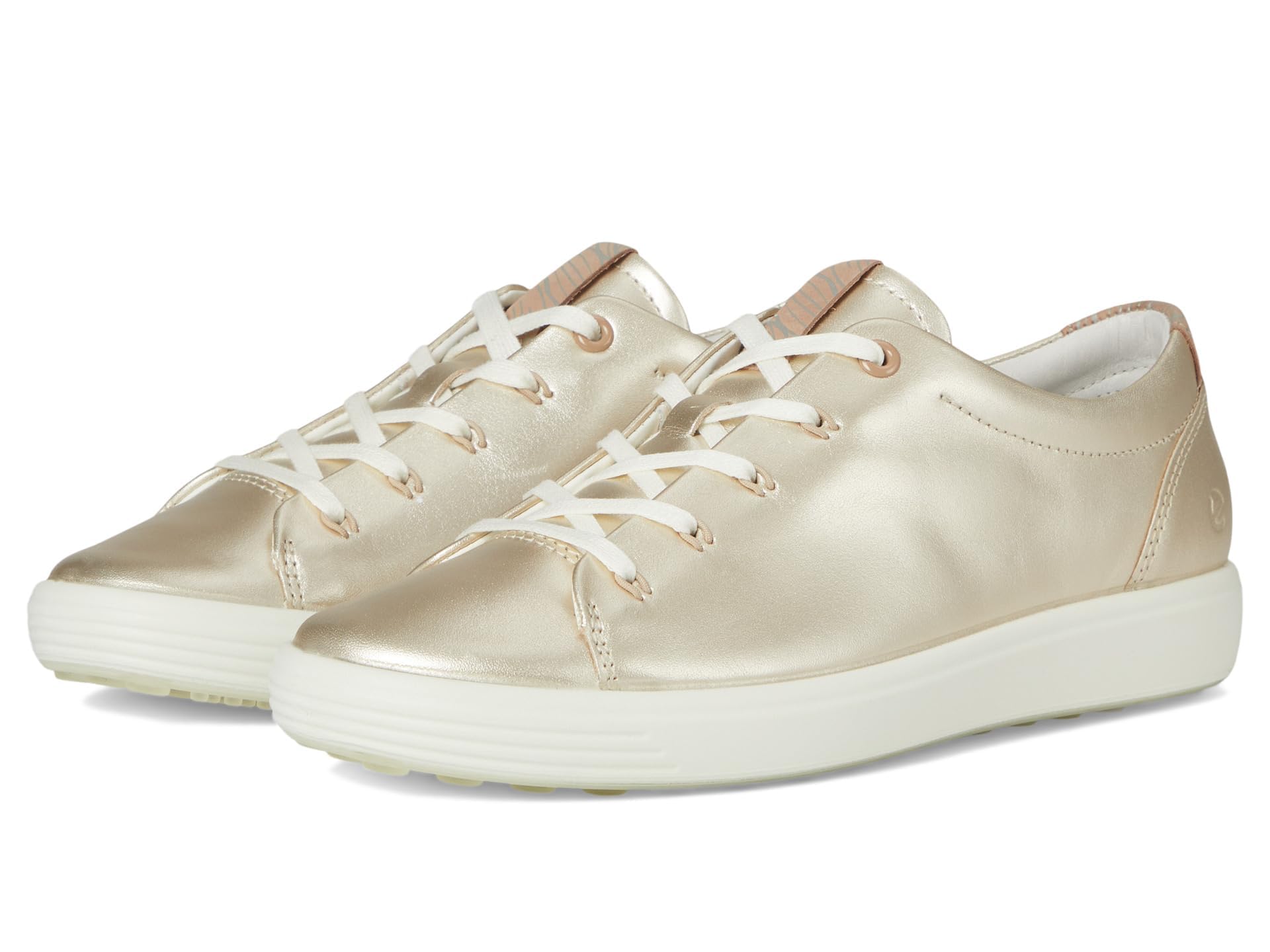ECCO Soft 7 Bottines Femme Blanc Floral 39 EU Cuir