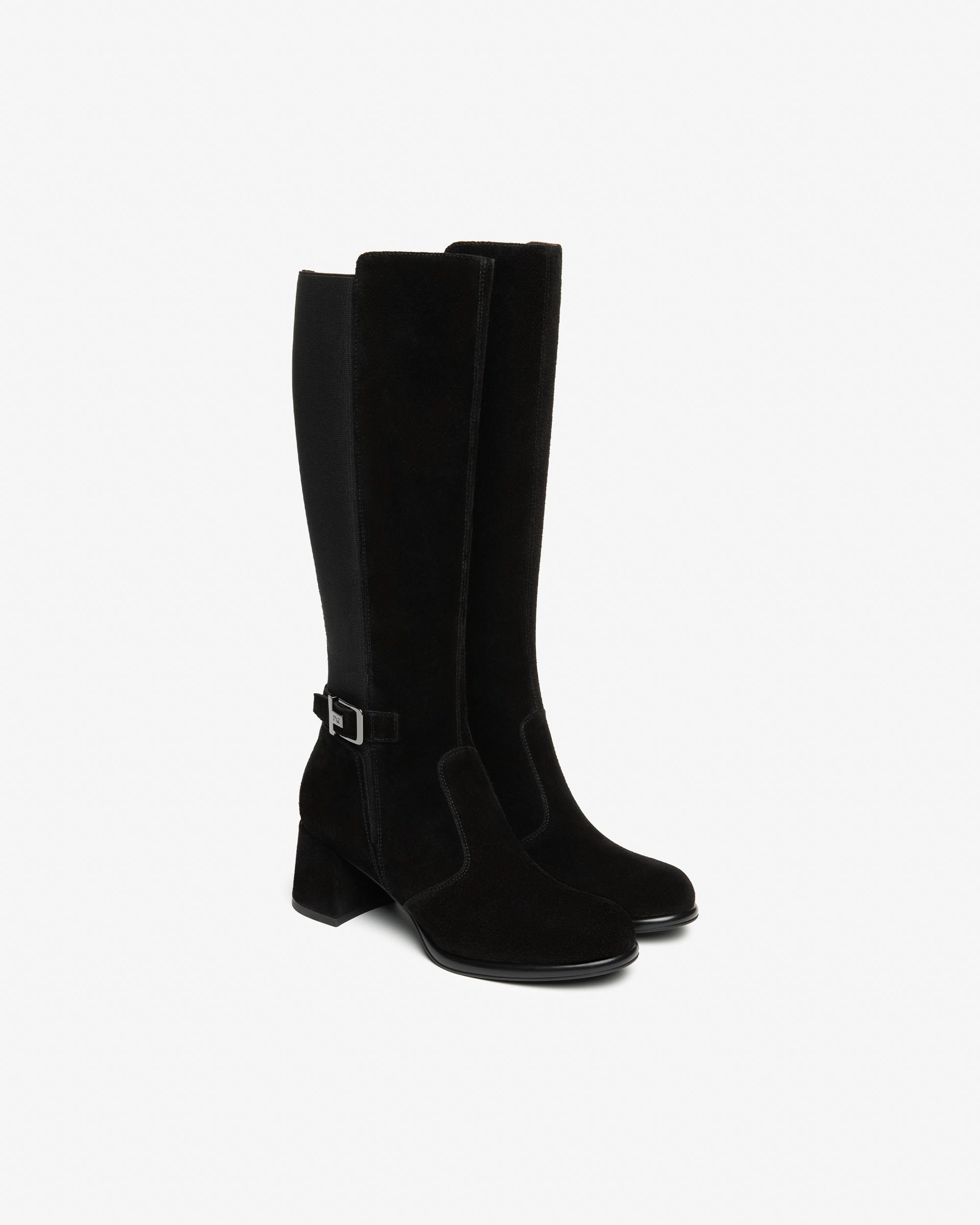 NeroGiardini Bottes Femme Velours Tissu Automne-Hiver