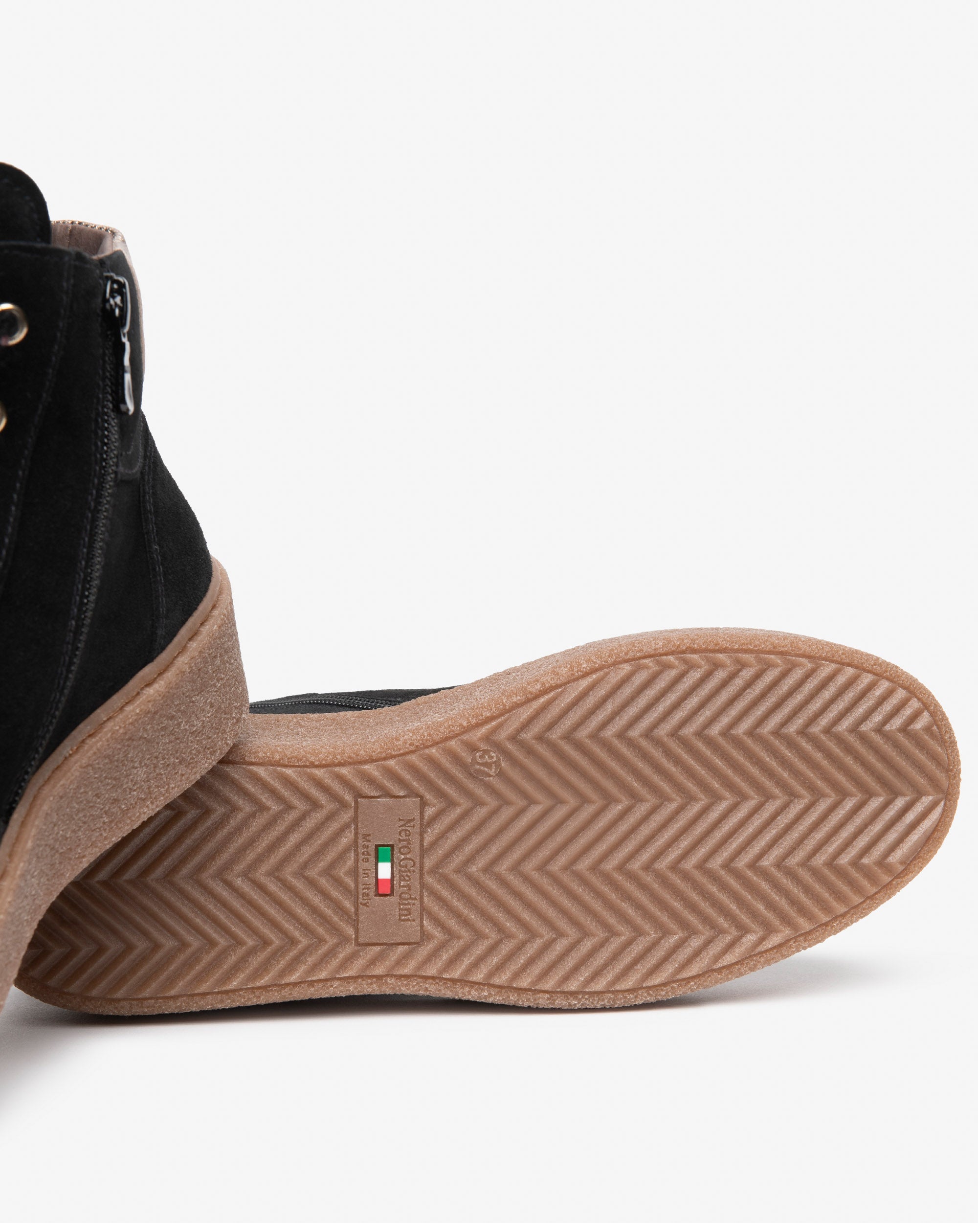 Nerogiardini Sneakers Baskets Femme Daim Plateforme 45 mm