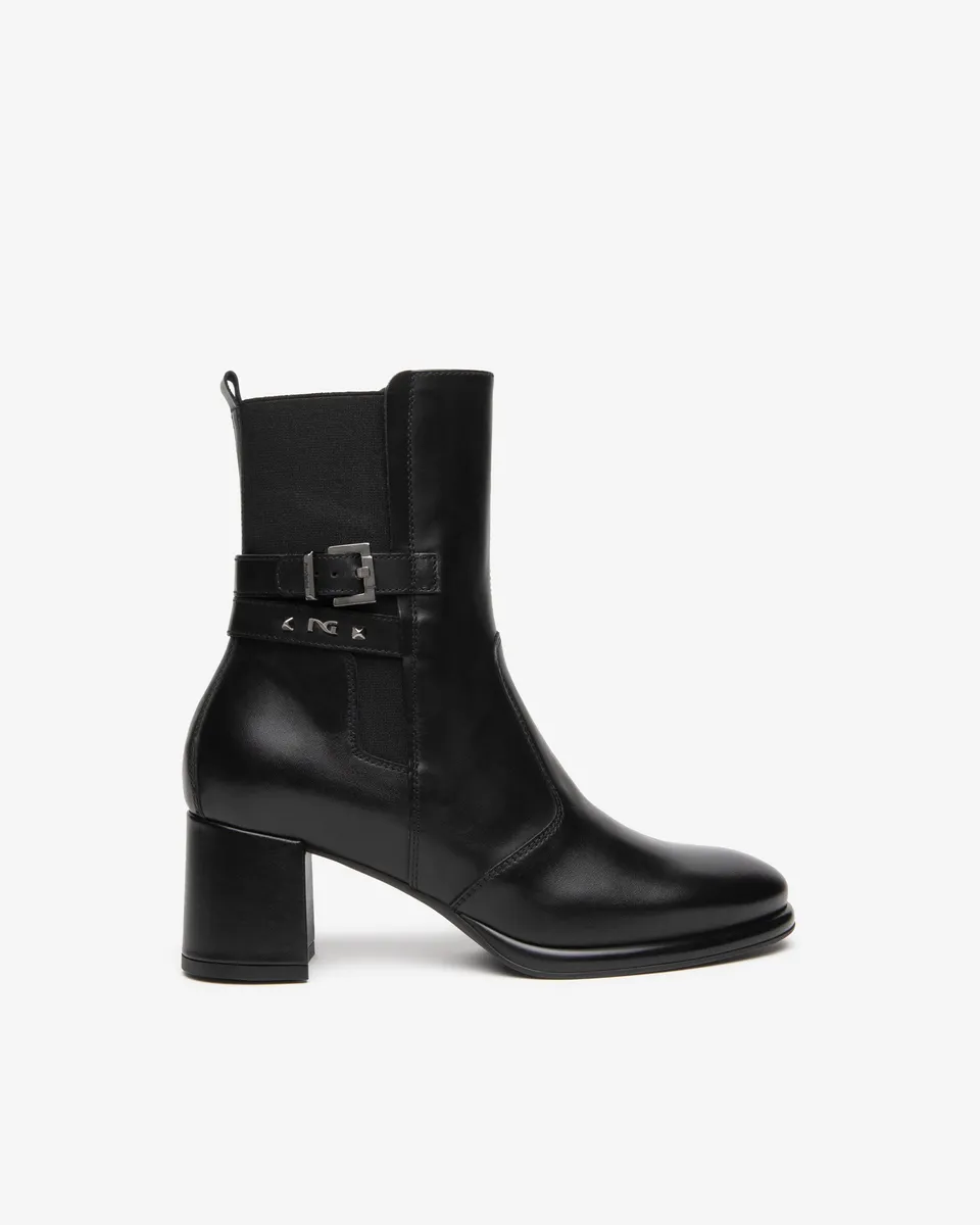 NeroGiardini Bottines Bottines Femme Cuir Tissu Talon 60