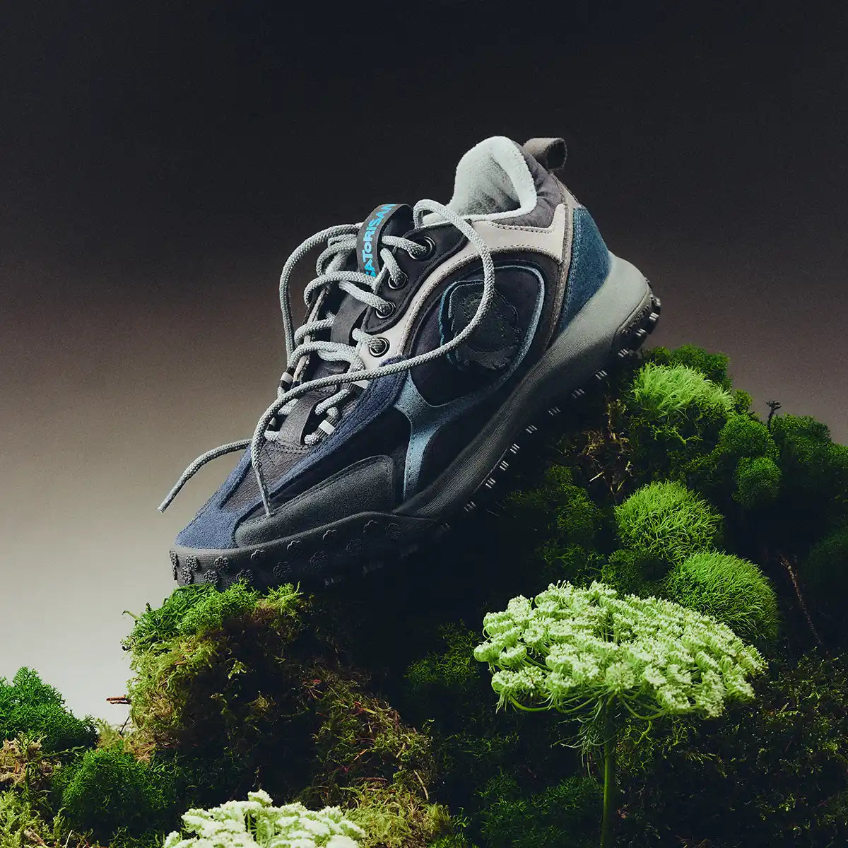 Satorisan Jagube Origin baskets Dark Blue cuir