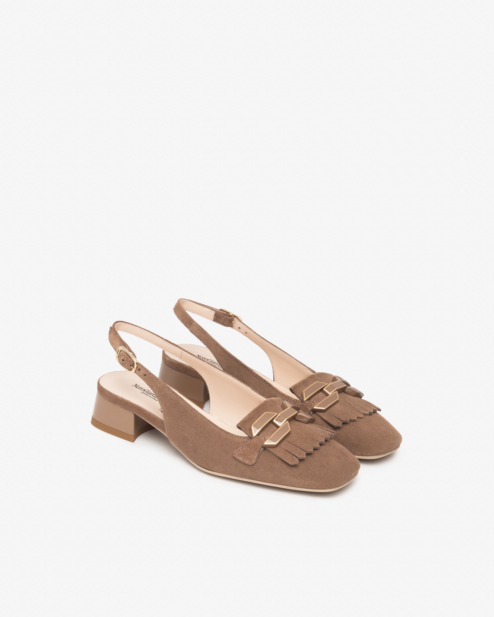 Nerogiardini Slingbacks cuir femme été bride arrière