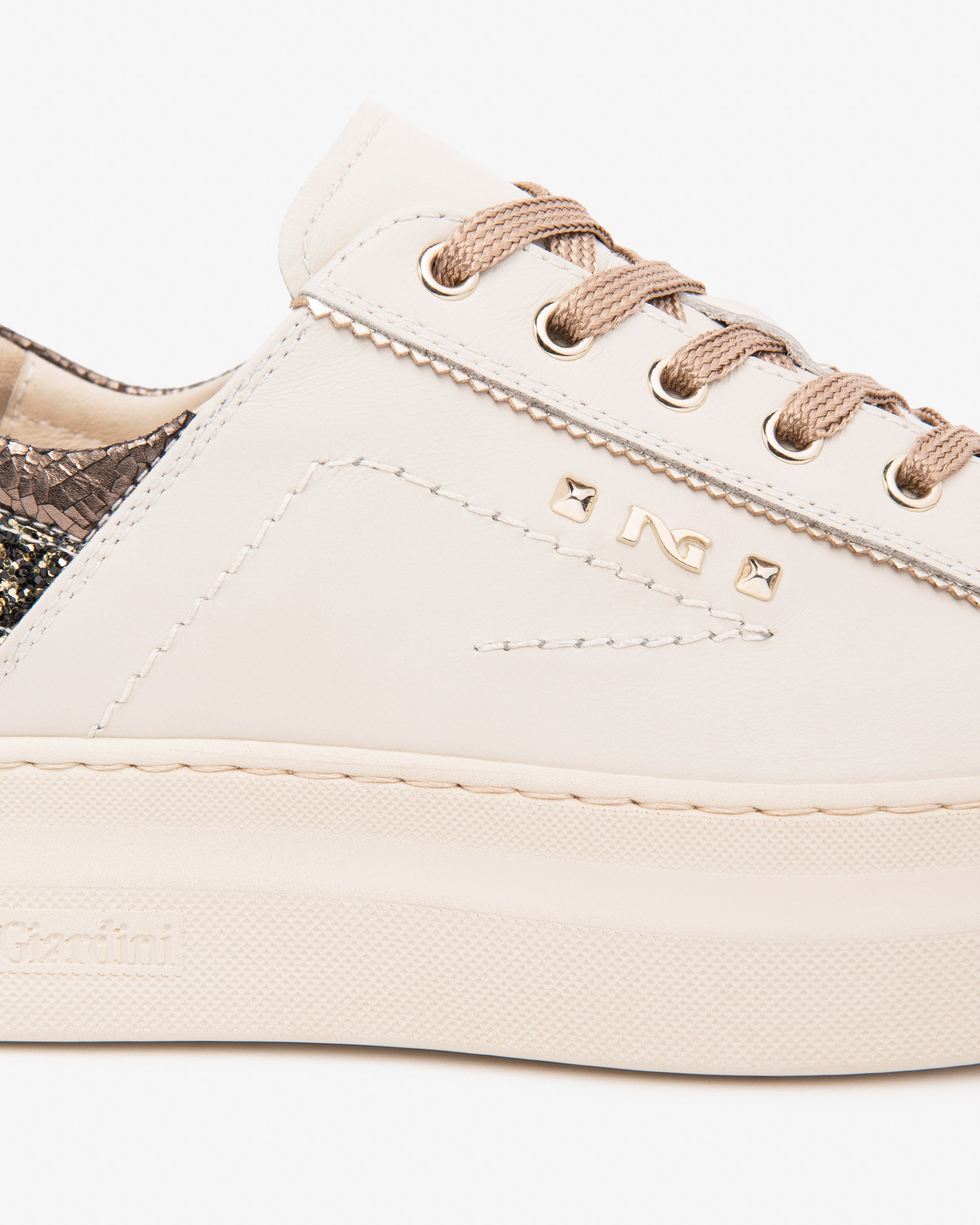 NeroGiardini Sneakers Baskets Femme Cuir Plateforme 45mm