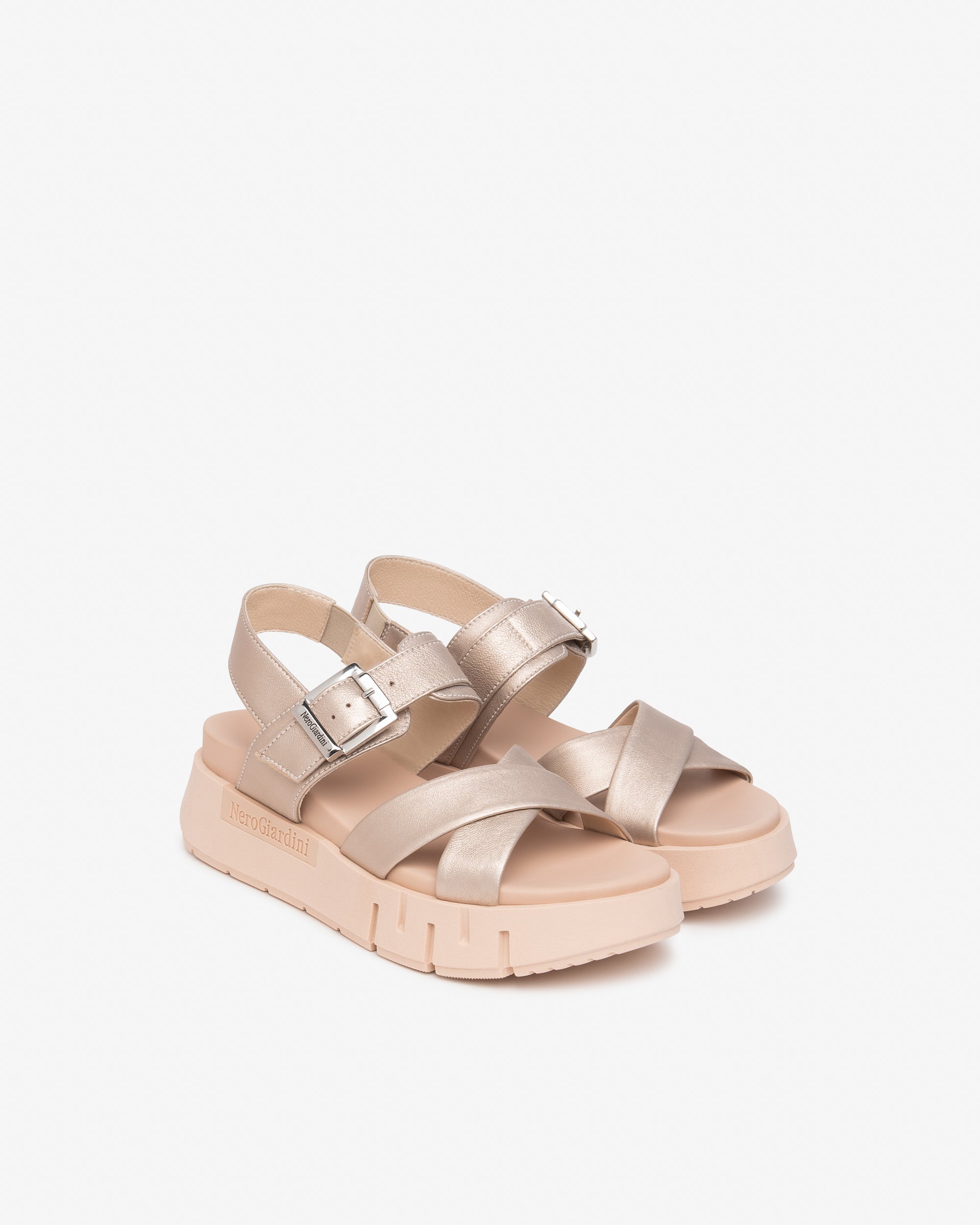 NeroGiardini Sandales Femme Cuir Été Italien