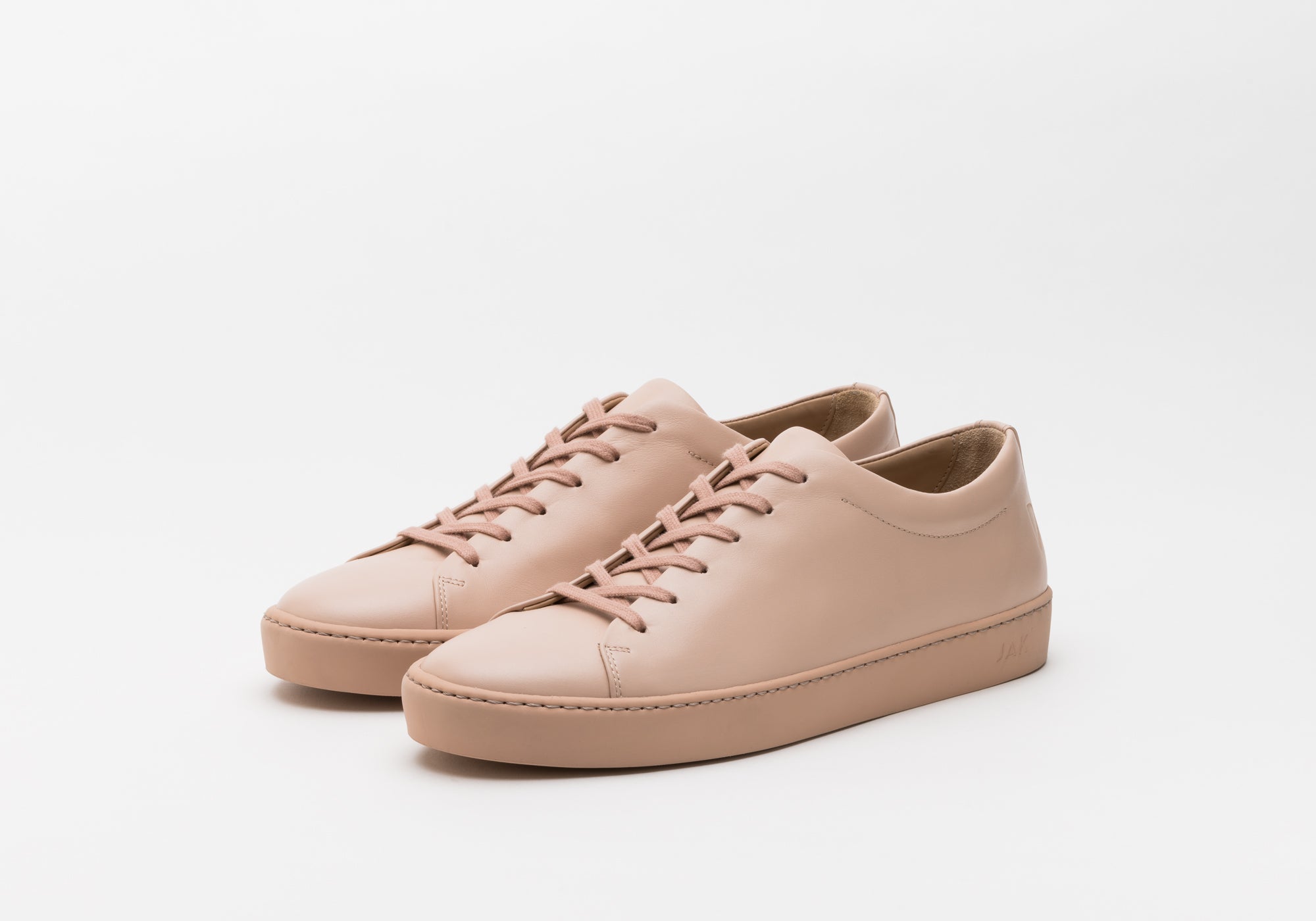 JAK Royal Nude V.A. sneakers nude cuir pleine fleur