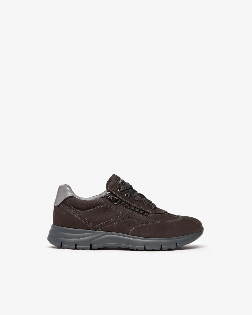 NeroGiardini Sneakers Homme Cuir Velours Baskets Confort