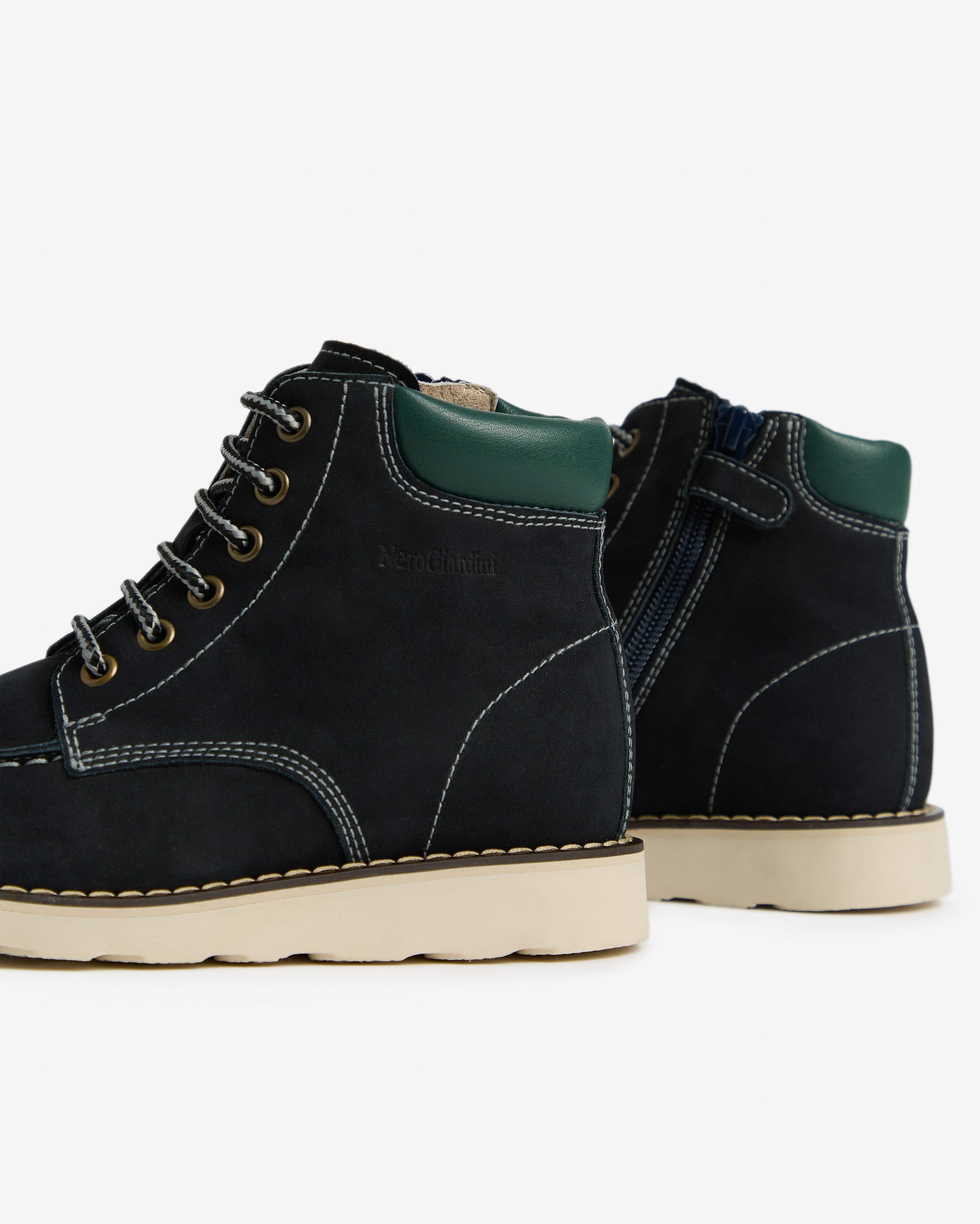 NeroGiardini Bottines Garçon Cuir Daim 31-39