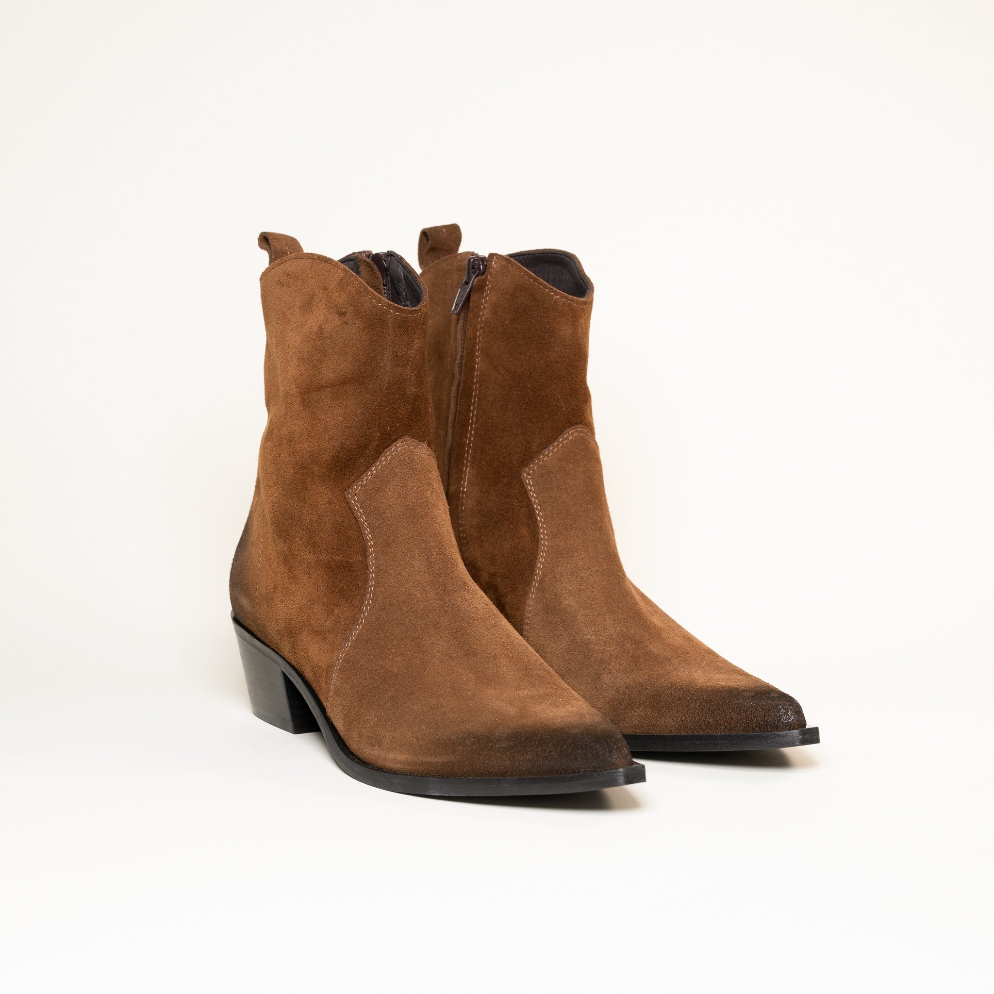 SMR Semerdjian E1454E5 bottines cuir tabacco zip