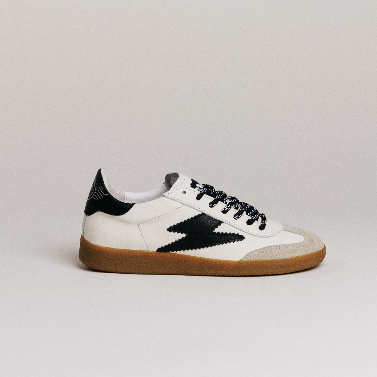 SMR Emily D332 baskets cuir blanc noir daim