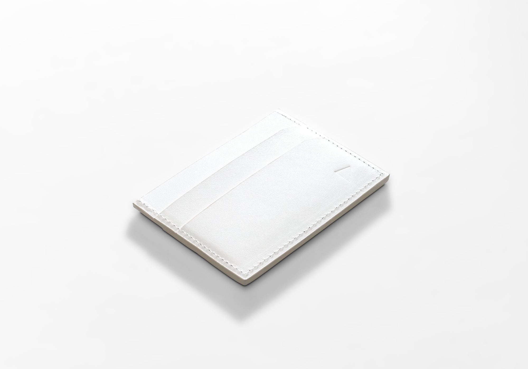JAK CH01 White porte-cartes cuir blanc