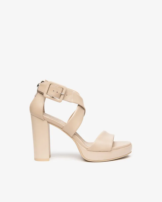 NeroGiardini Sandales Femme en Cuir Sandales Été