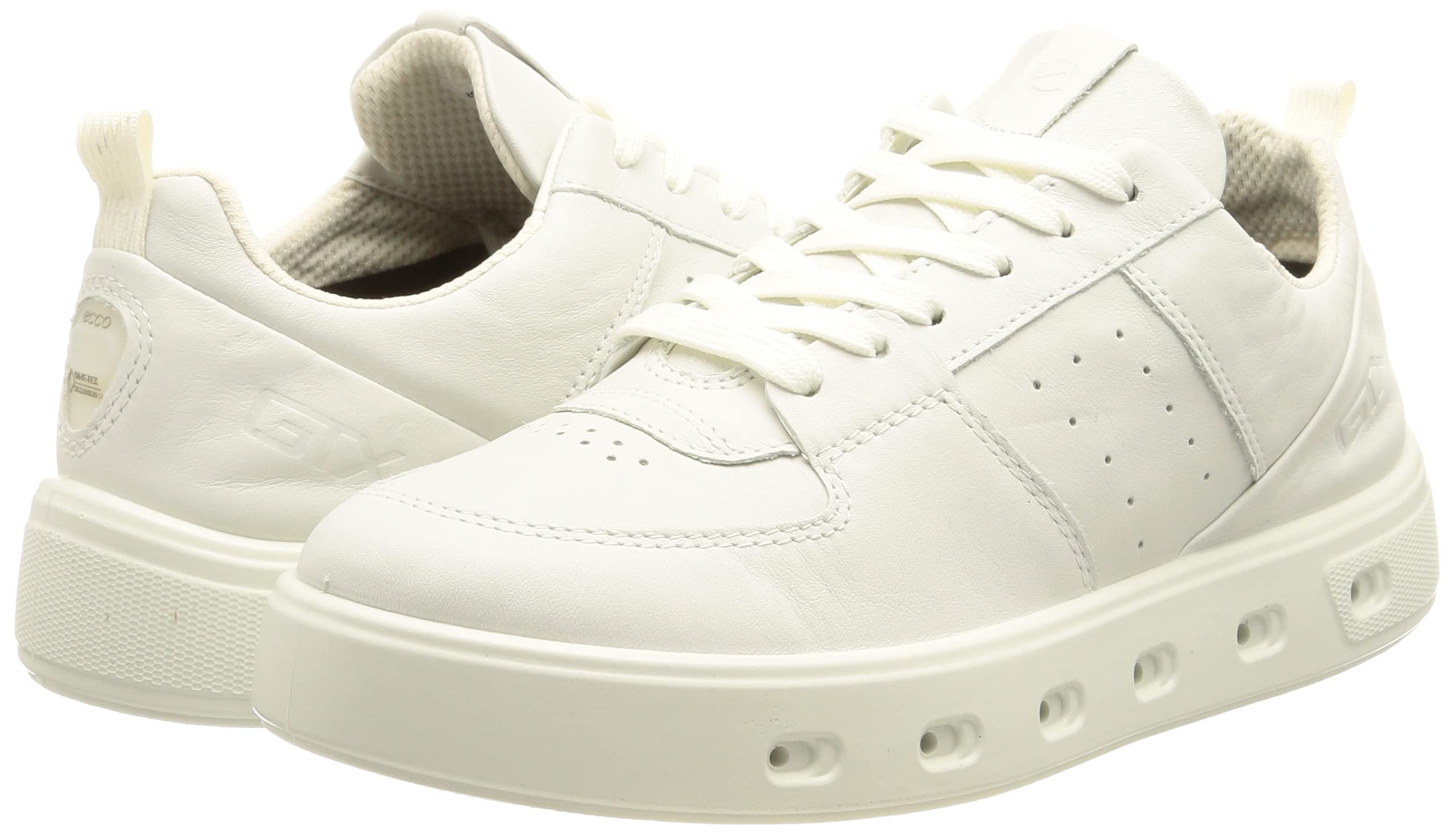 Ecco Street 720 Basket Blanche White Gore-Tex Femme