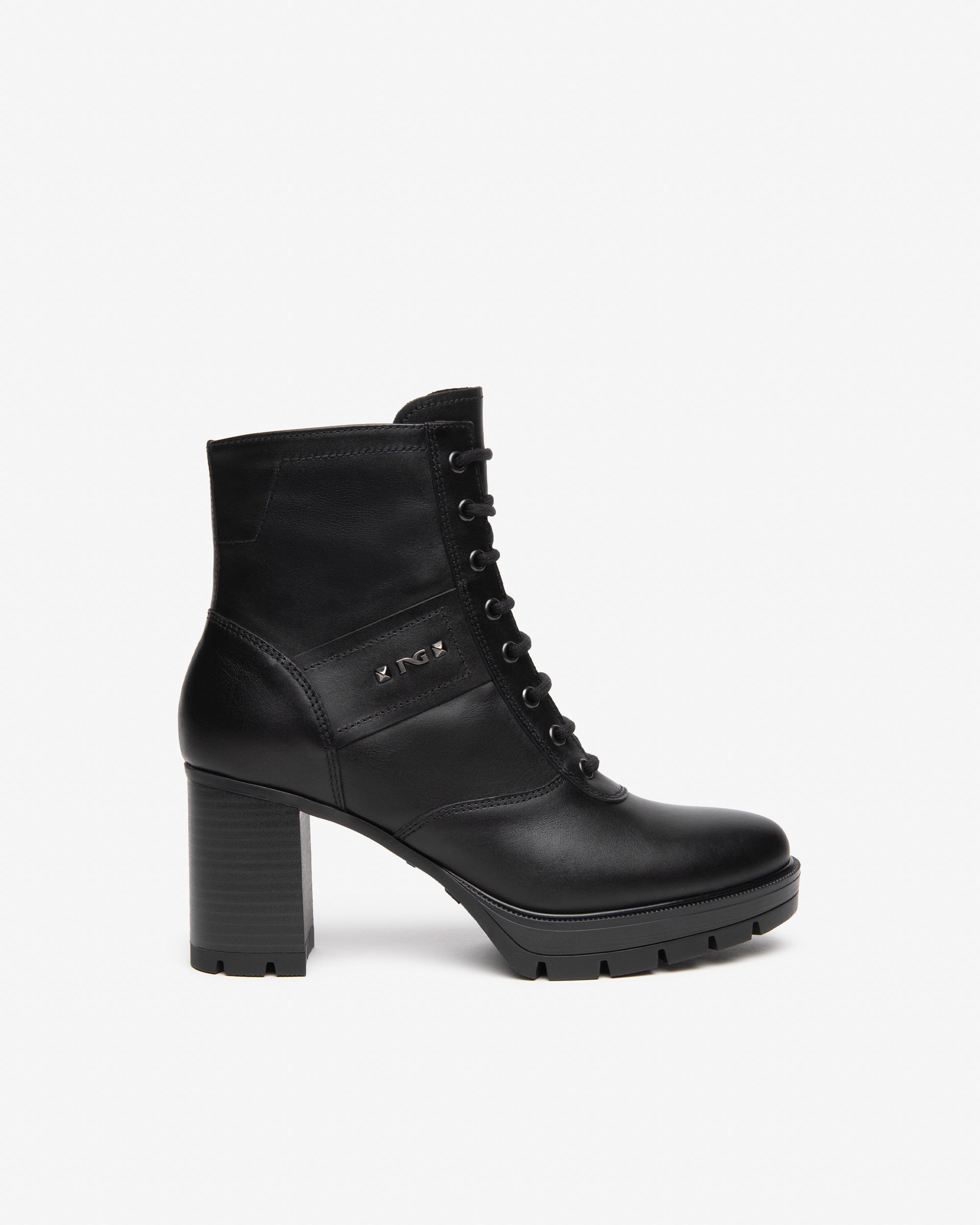Nerogiardini Bottines Motardes Boots Cuir 38 Talon 80