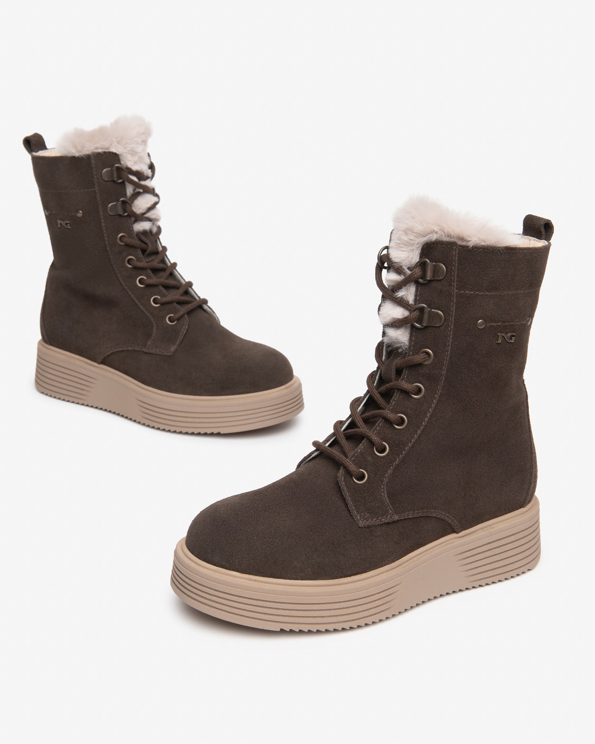 NeroGiardini Bottines Motardes Fille Daim Zip 31-39