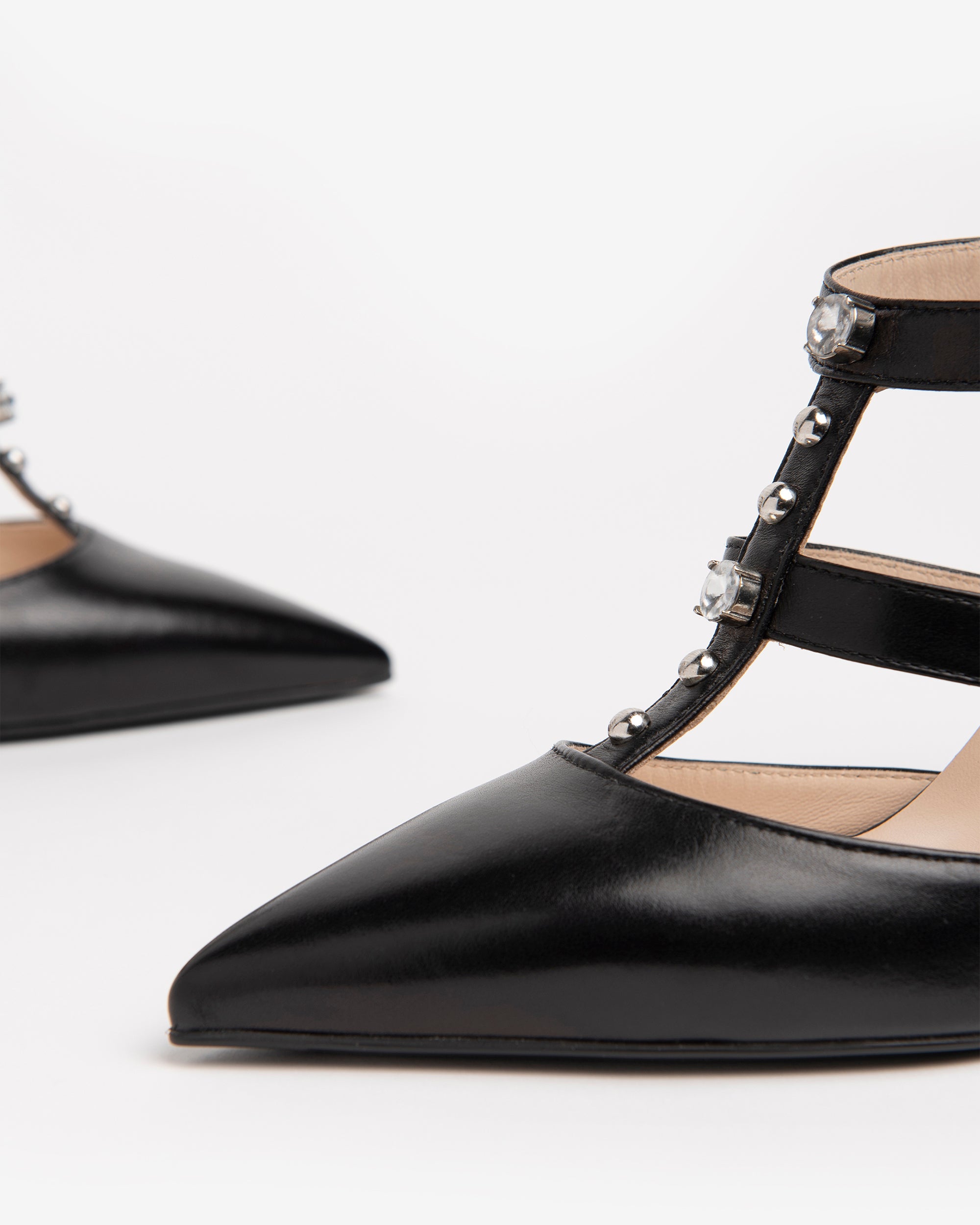 NeroGiardini Escarpins Femme Nappa Strass Talon 9,5cm
