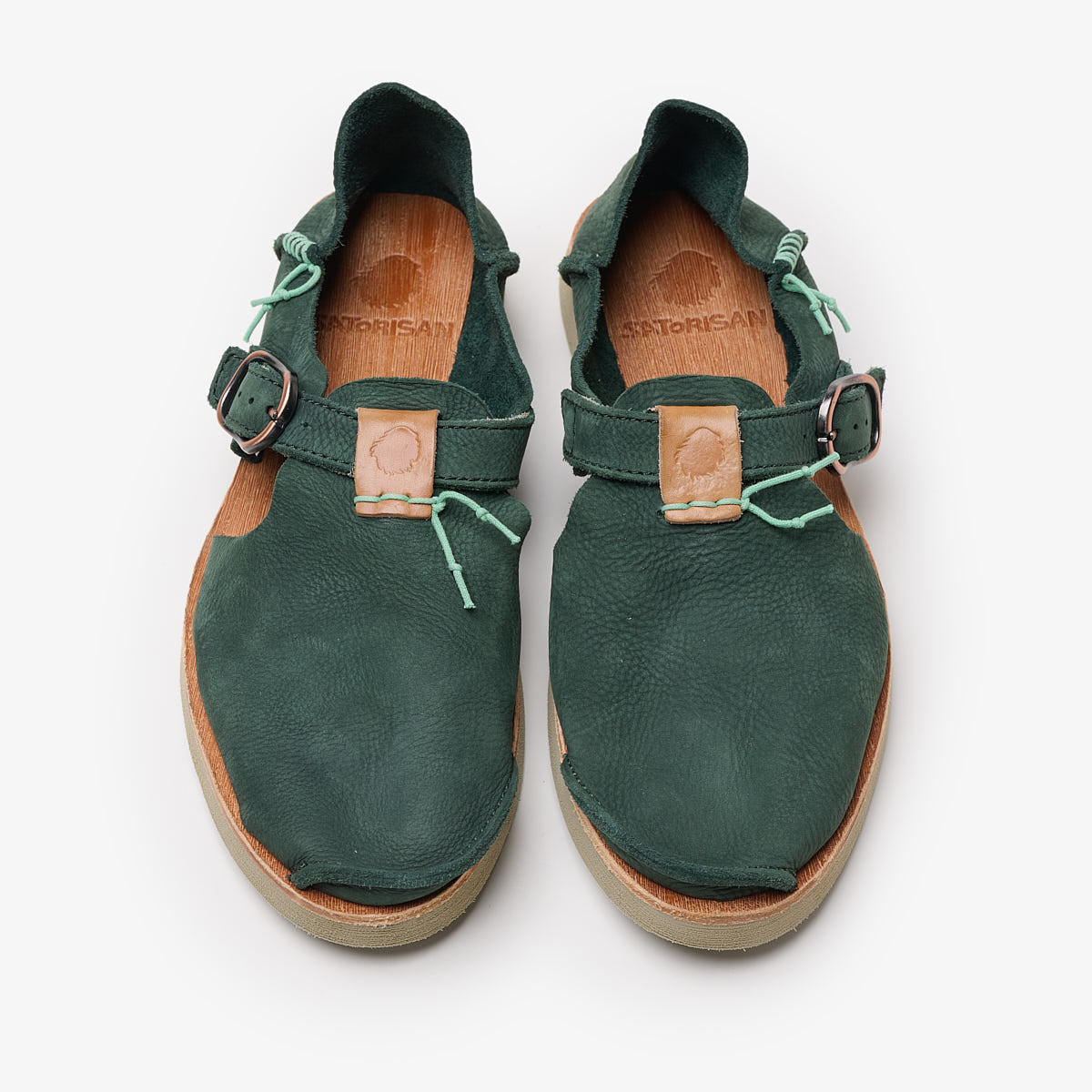 Satorisan Benirras Premium sandales cuir Spectral Green