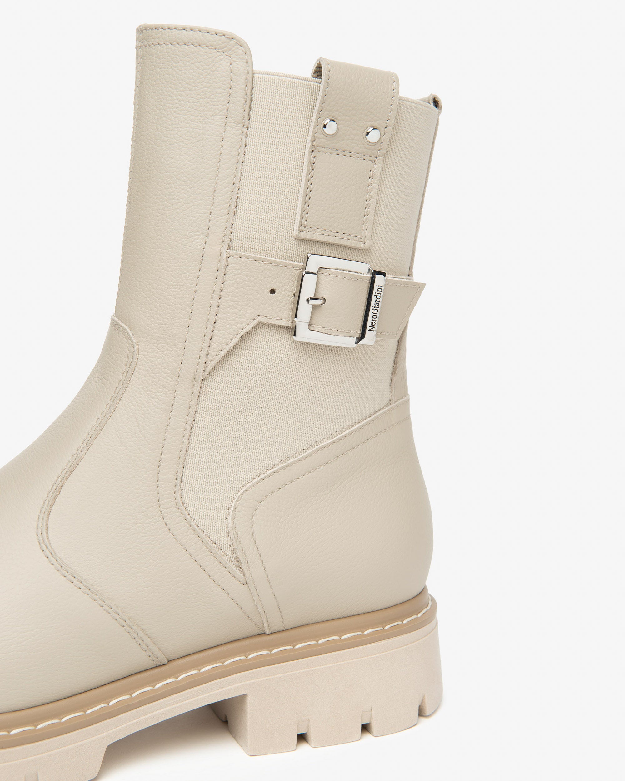 NeroGiardini Bottines Femme Cuir Tissu bottines hiver