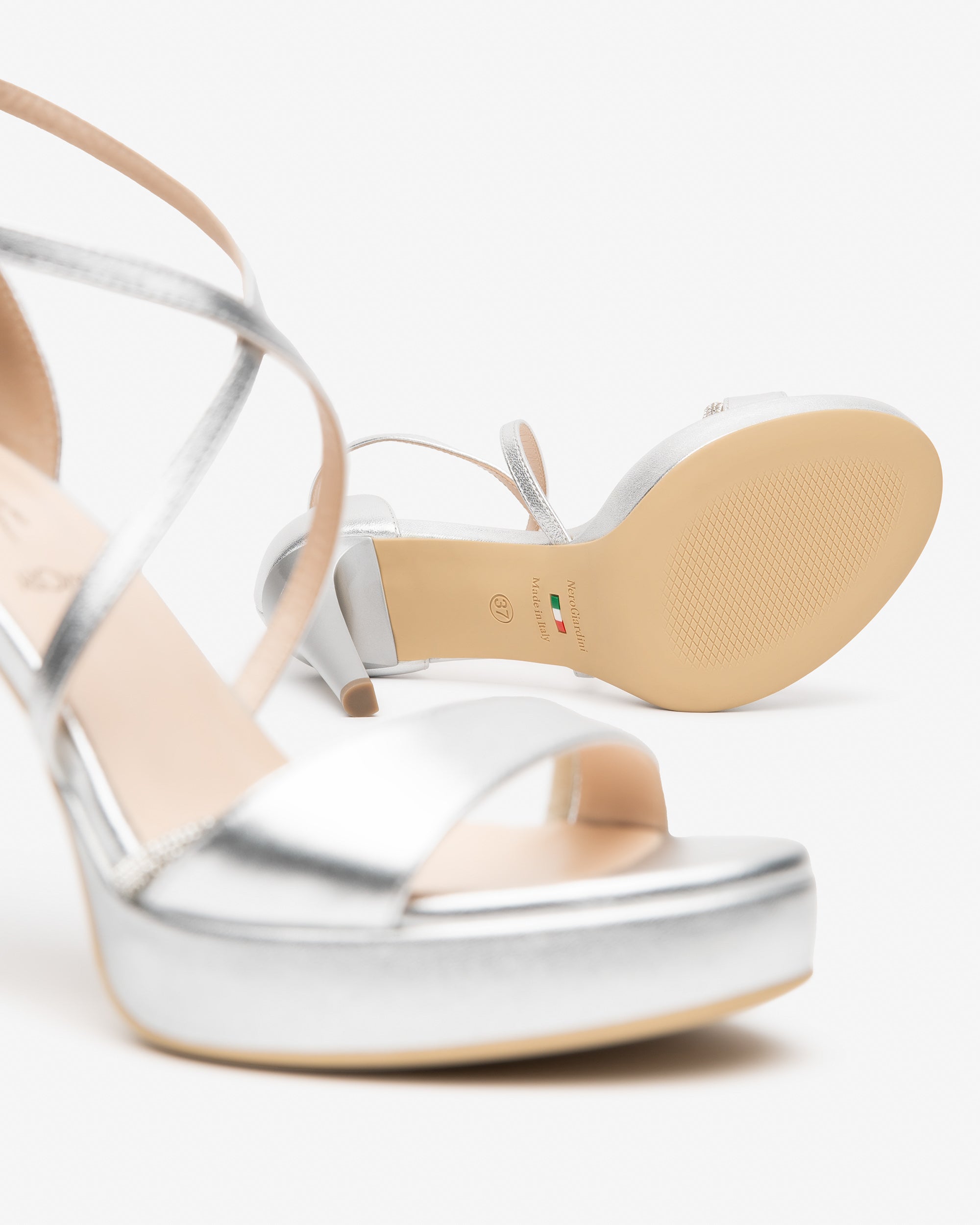 NeroGiardini Sandales Cuir Femme Premium Été