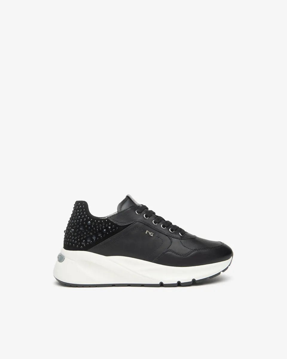 NeroGiardini Sneakers Baskets Femme Cuir Velours Confort