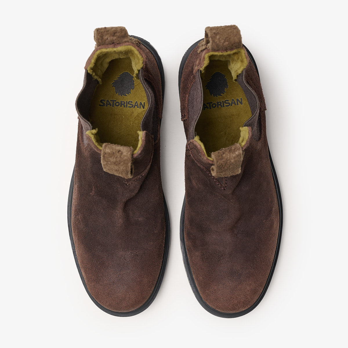 Satorisan Unalome Chelsea bottines cuir marron walnut