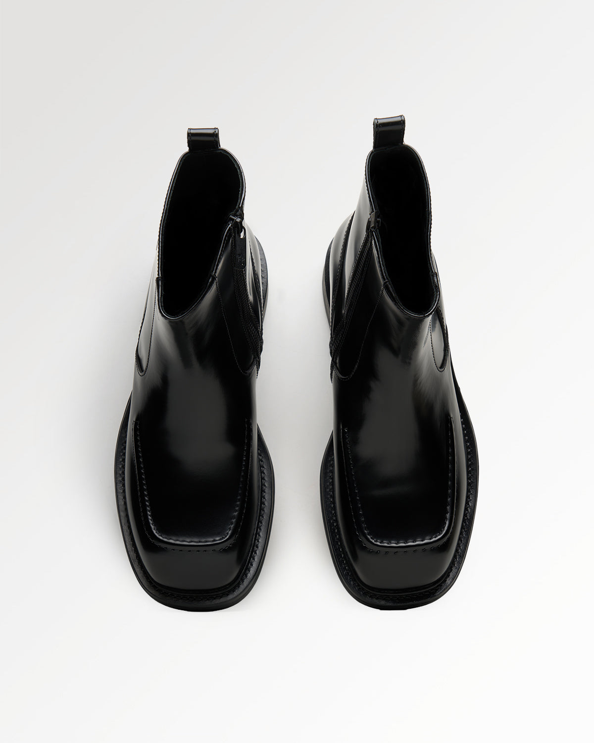 Filling Pieces Shaft Boot Polido bottes cuir noir