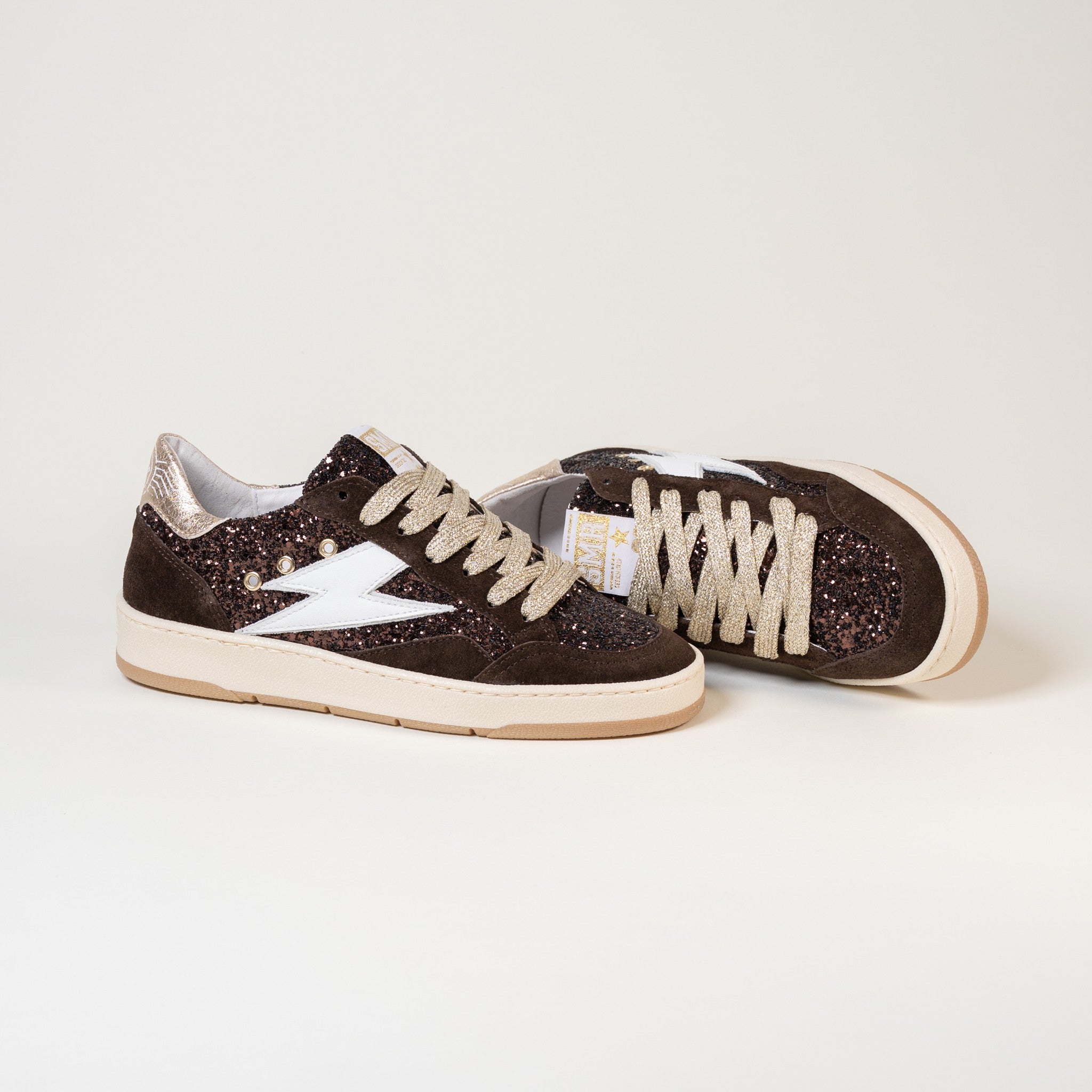 SMR Dany E200A baskets marron taille 38 glitter
