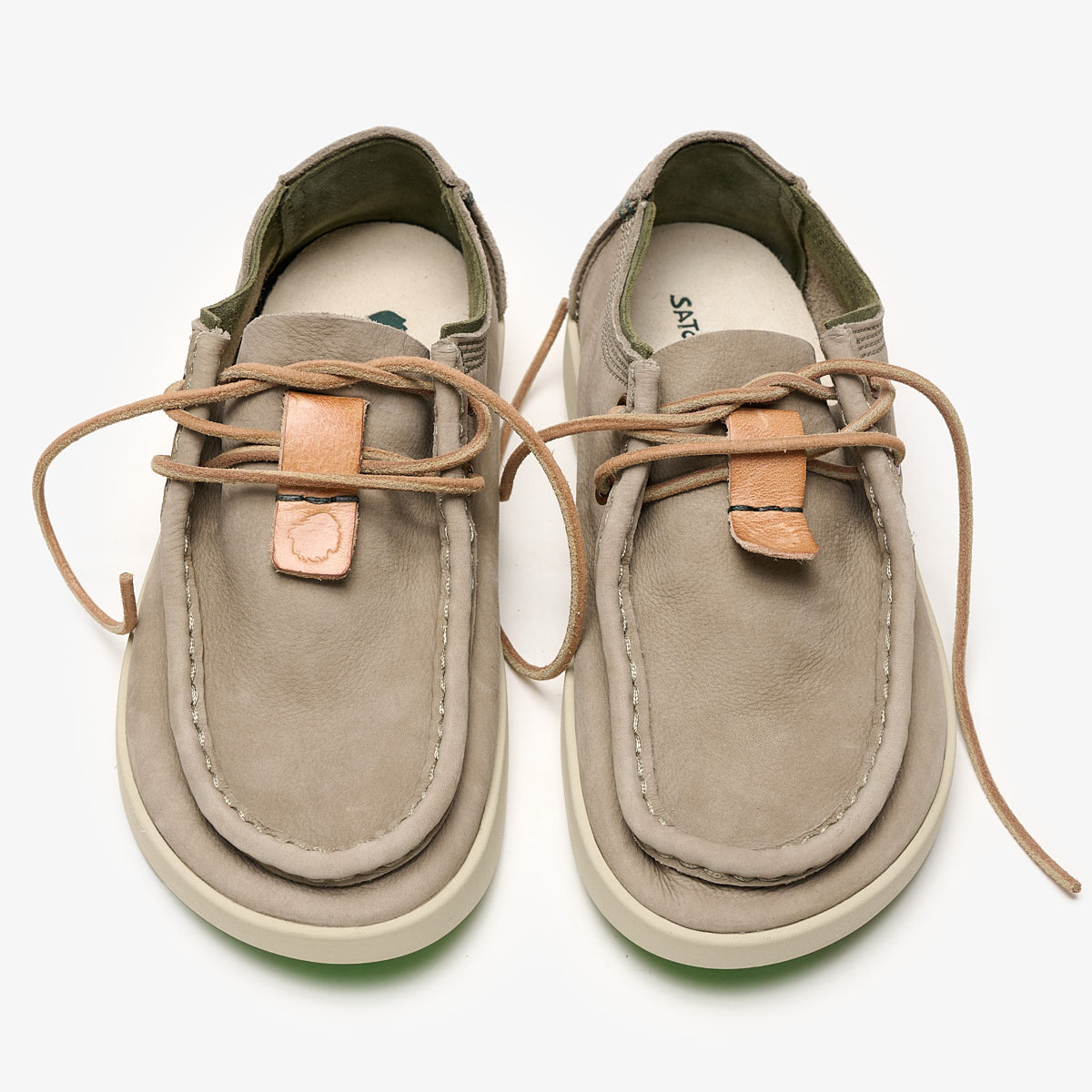 Satorisan Kwahu Premium Adventure Grey mocassins cuir