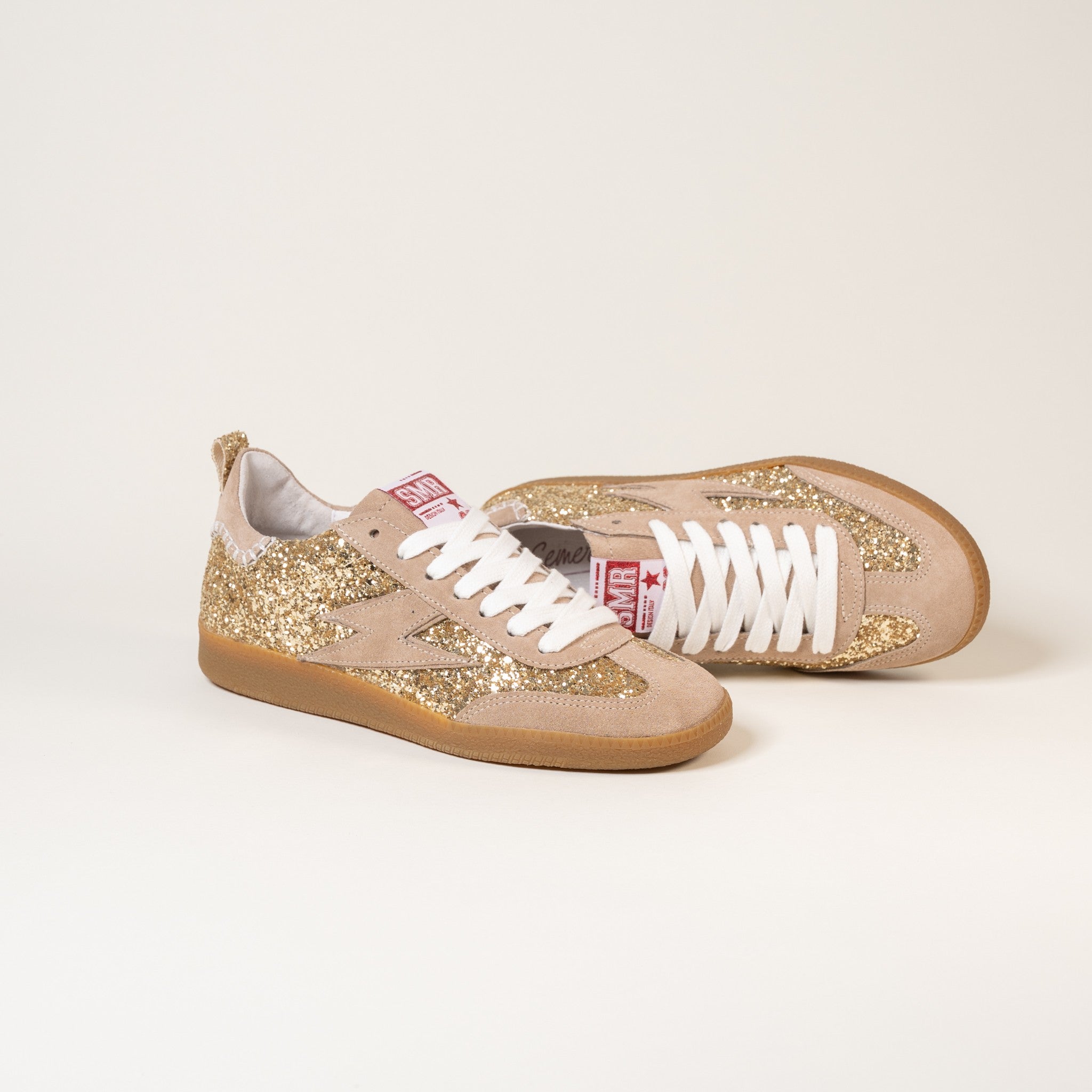 SMR Kayla E115 baskets glitter or beige 38